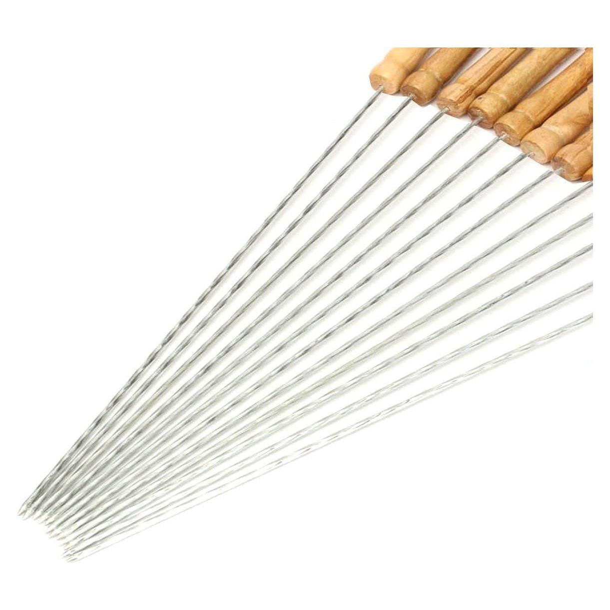 Pinchos de Barbacoa HAKSEN 12 PCS Acero Inoxidable 29.7 cm