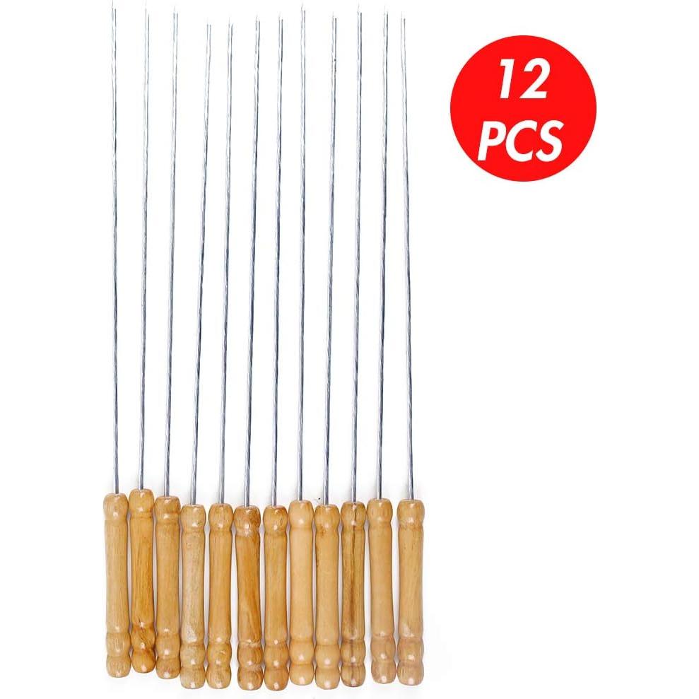 Pinchos de Barbacoa HAKSEN 12 PCS Acero Inoxidable 29.7 cm