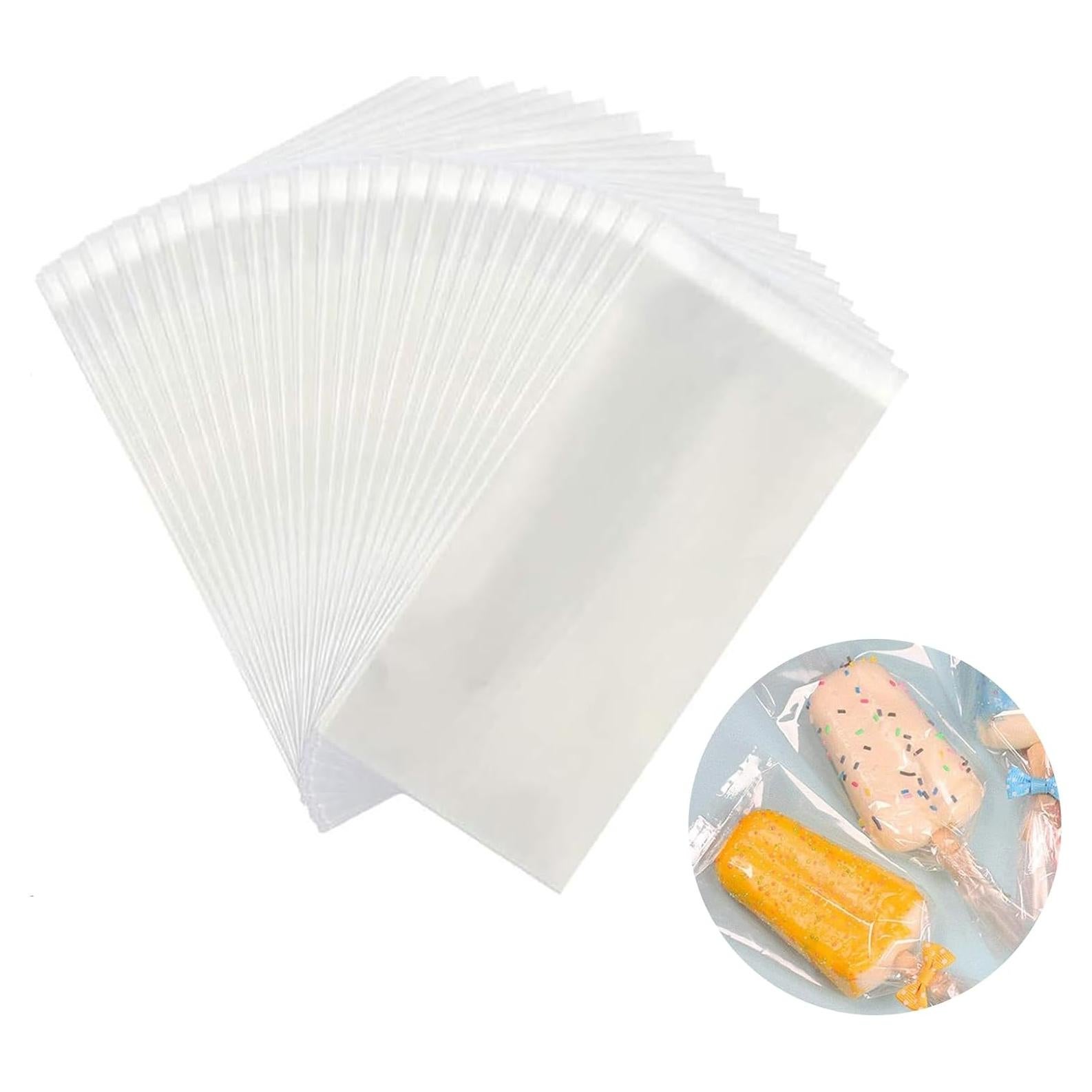 Bolsas de Paletas Autoadhesivas Miaowoof 200PCS 16x8 cm