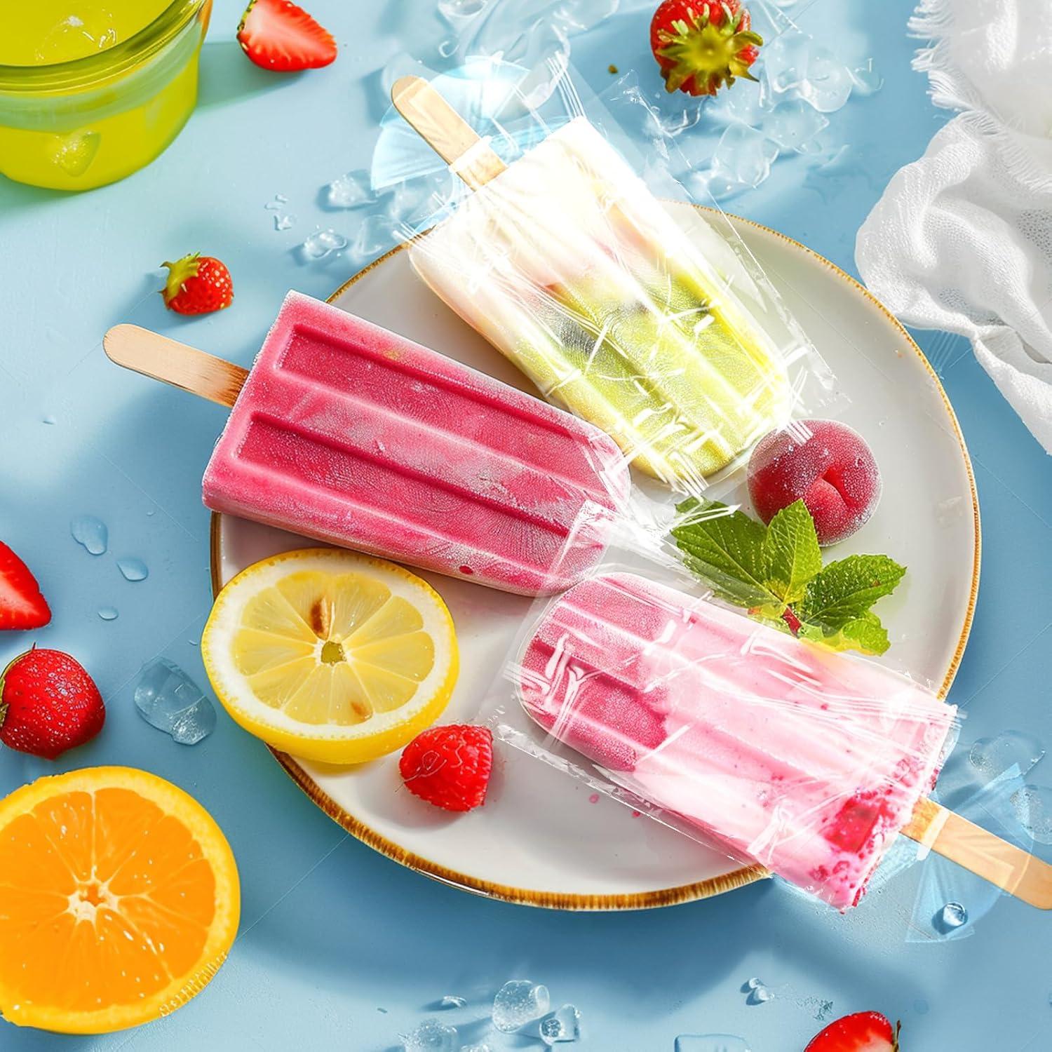 Bolsas de Paletas Autoadhesivas Miaowoof 200PCS 16x8 cm