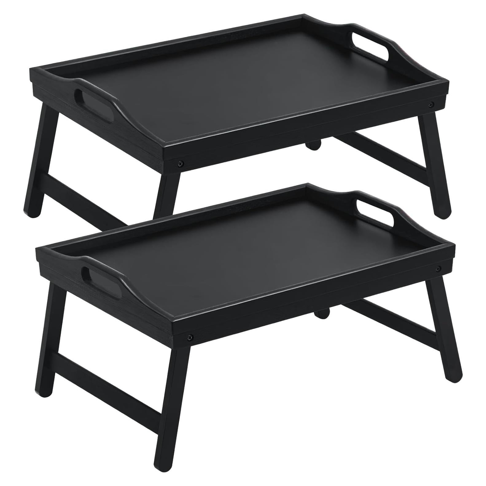 Bandeja de Cama Plegable Mxbamhyc 2 Pack Bambú 42.9x31.2 cm