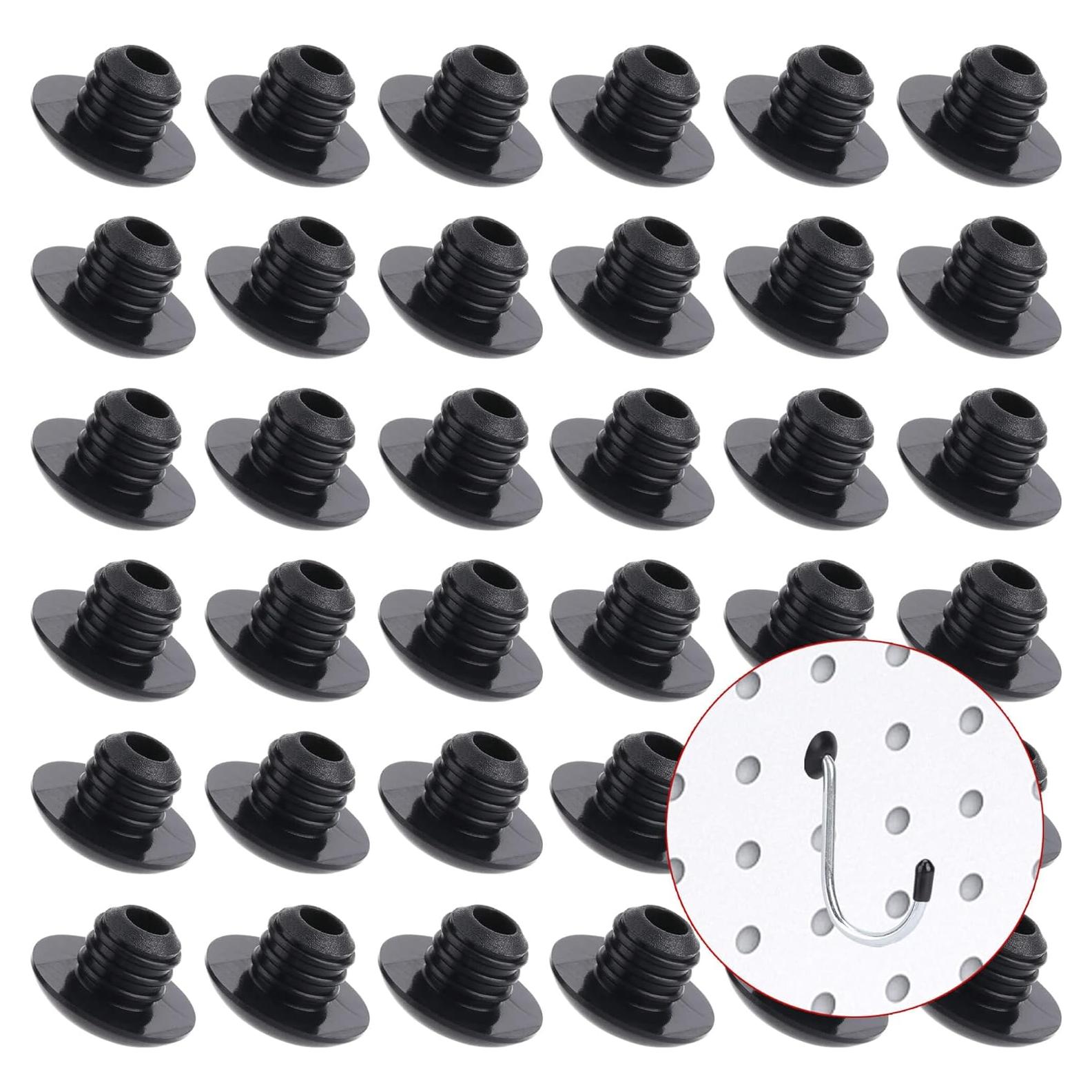 Bloques de bloqueo para ganchos de tablero de clavijas MENEONE 120PCS Negro