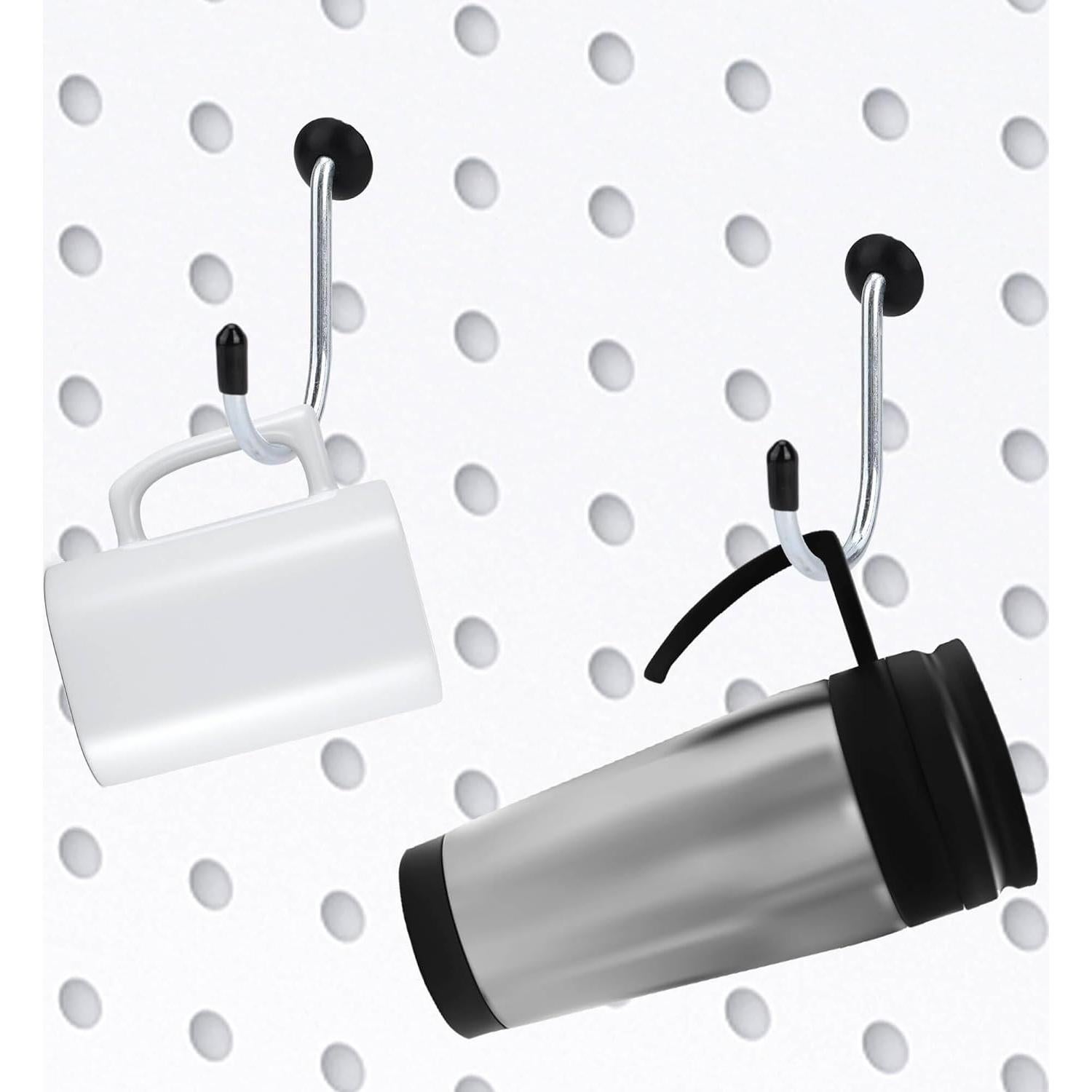 Bloques de bloqueo para ganchos de tablero de clavijas MENEONE 120PCS Negro