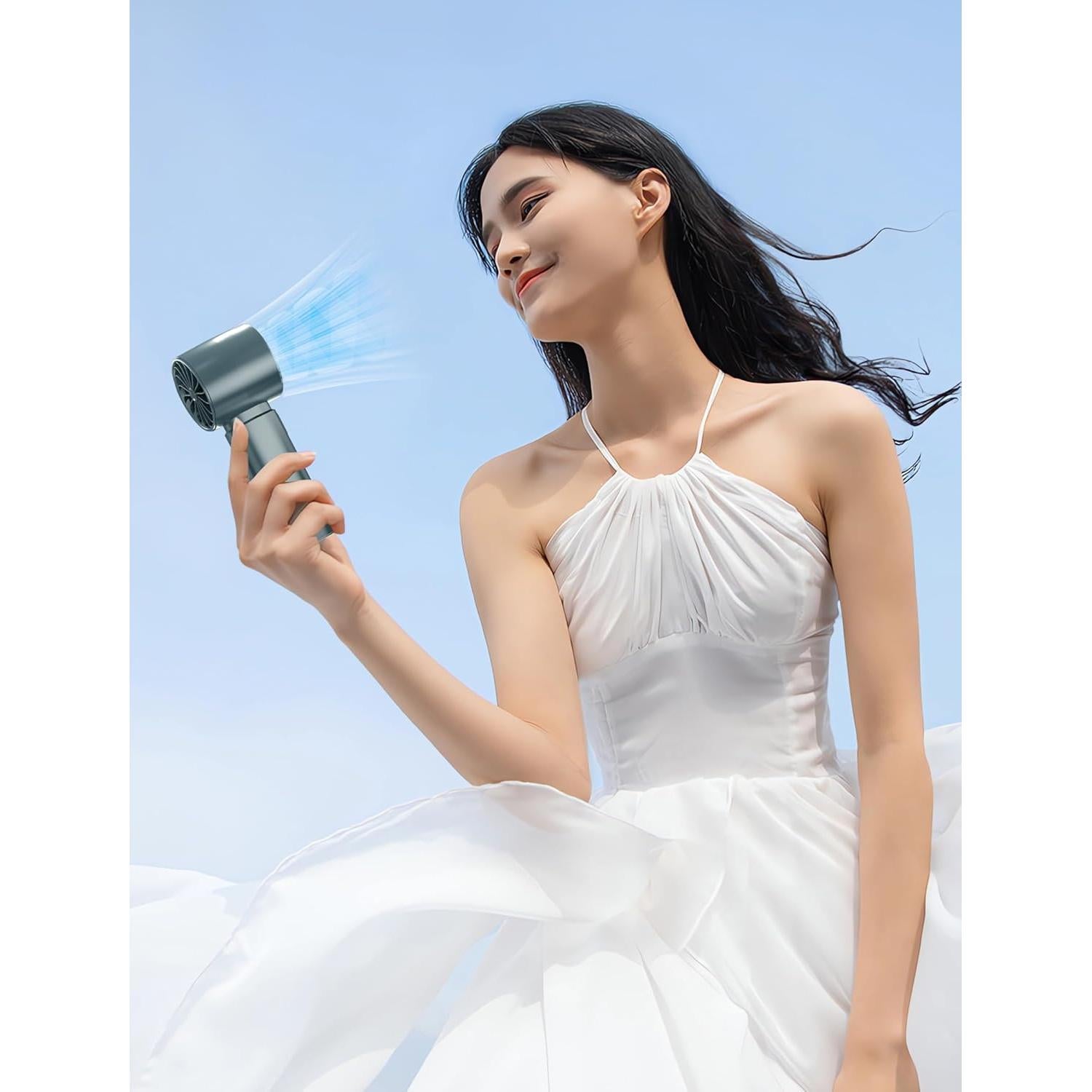 Ventilador Portátil ERABAY FY-8002 Recargable USB 4000mAh 5 Velocidades