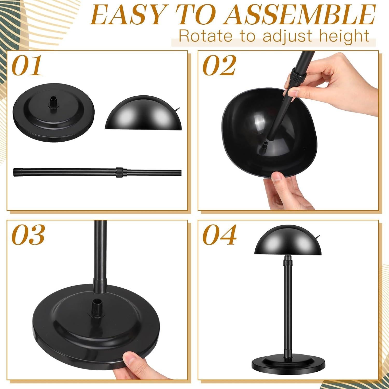 Soporte para Pelucas Tatuo 8 Pcs Altura Ajustable 25-48 cm