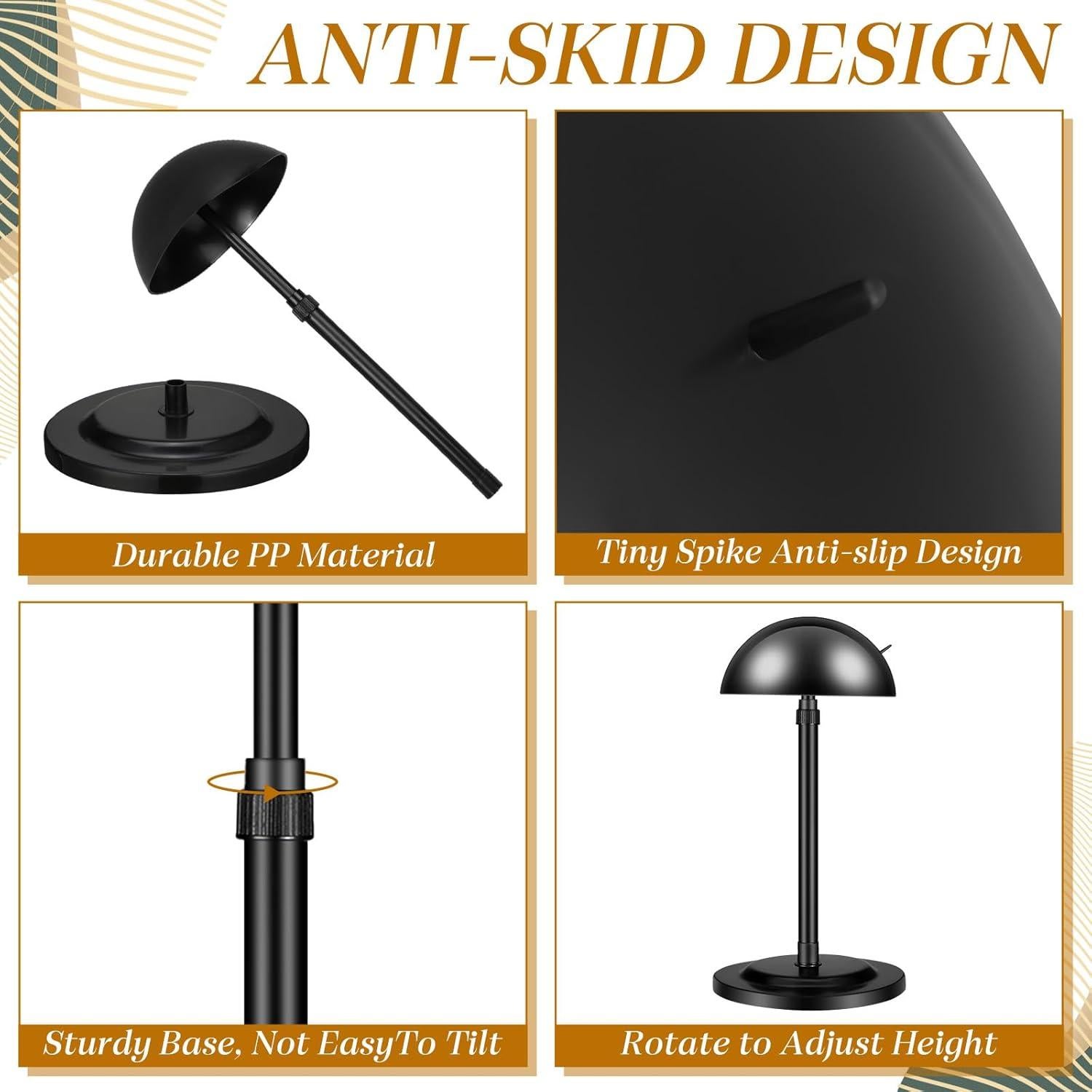 Soporte para Pelucas Tatuo 8 Pcs Altura Ajustable 25-48 cm