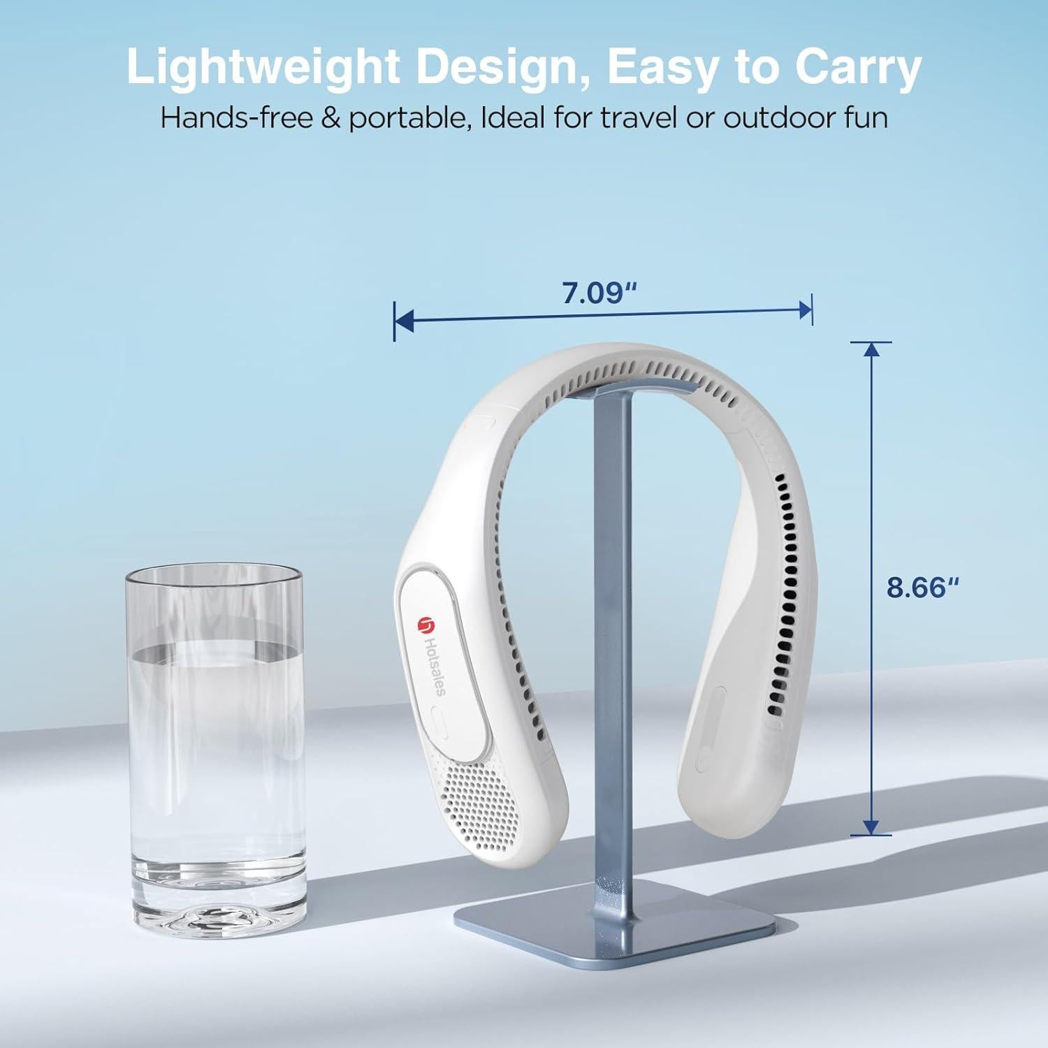 Ventilador de Cuello Hotsales Recargable 6000 mAh 3 Velocidades