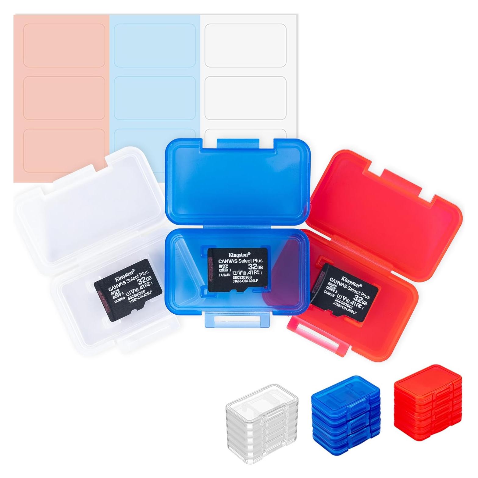 Estuche Transparente Kiorafoto para 18 Tarjetas MicroSD