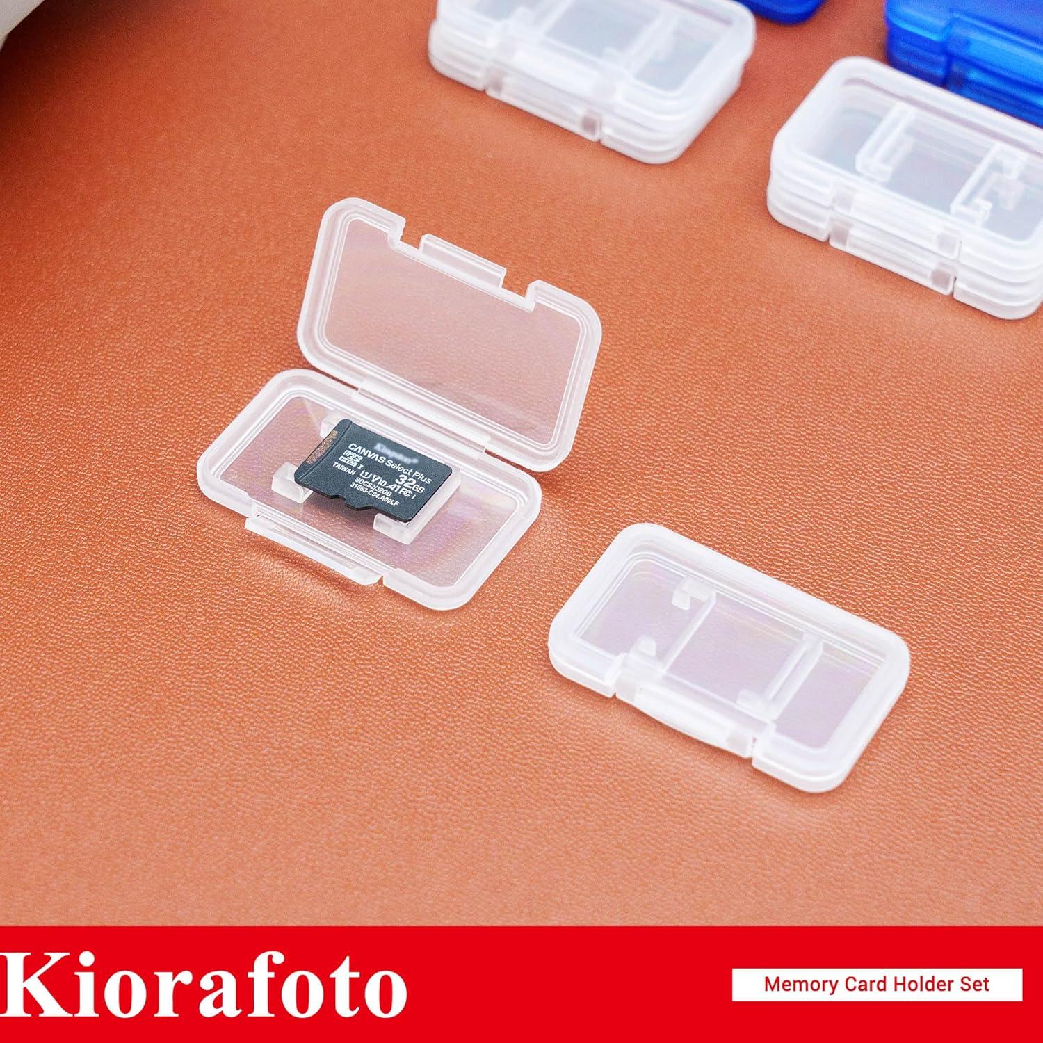 Estuche Transparente Kiorafoto para 18 Tarjetas MicroSD