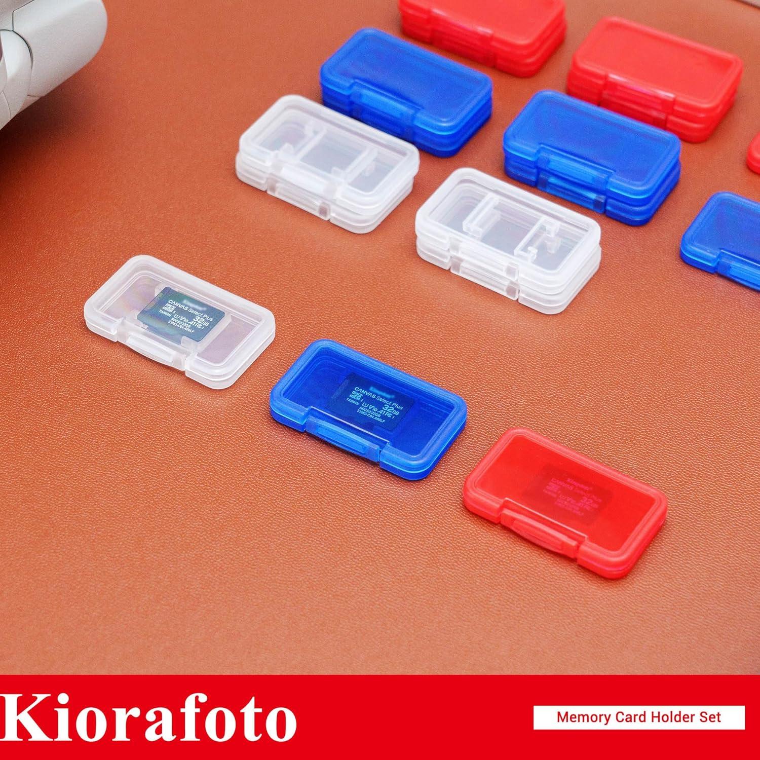 Estuche Transparente Kiorafoto para 18 Tarjetas MicroSD