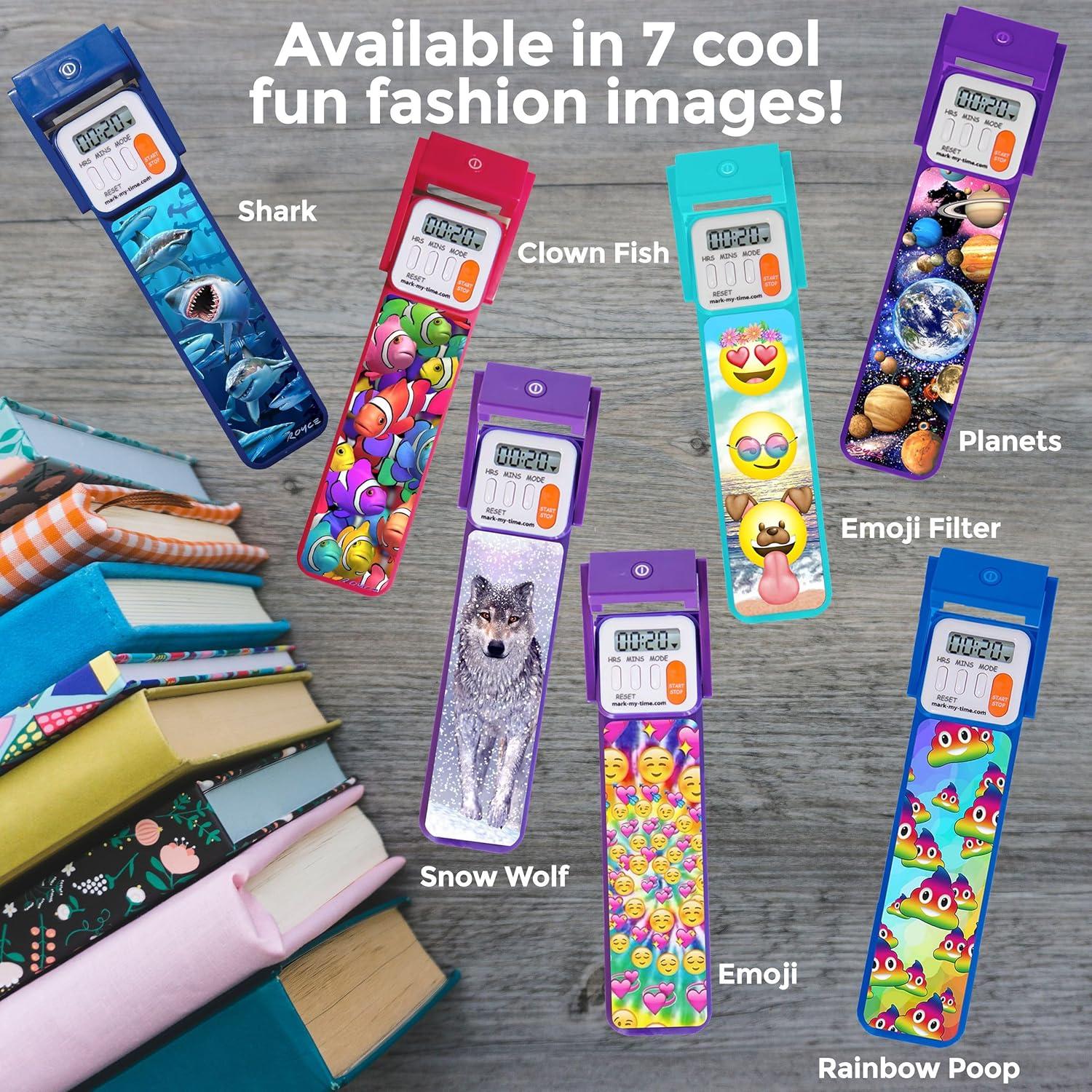 Marcador Digital Mark-My-Time con Luz LED 3D Arcoíris