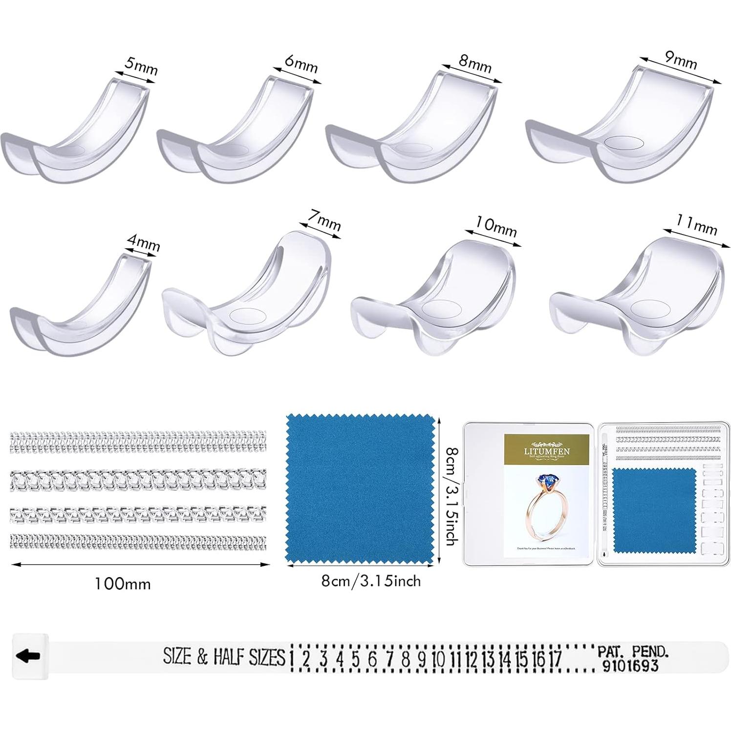 Ajustador de Tamaño de Anillo Hicarer 69 Piezas Transparente