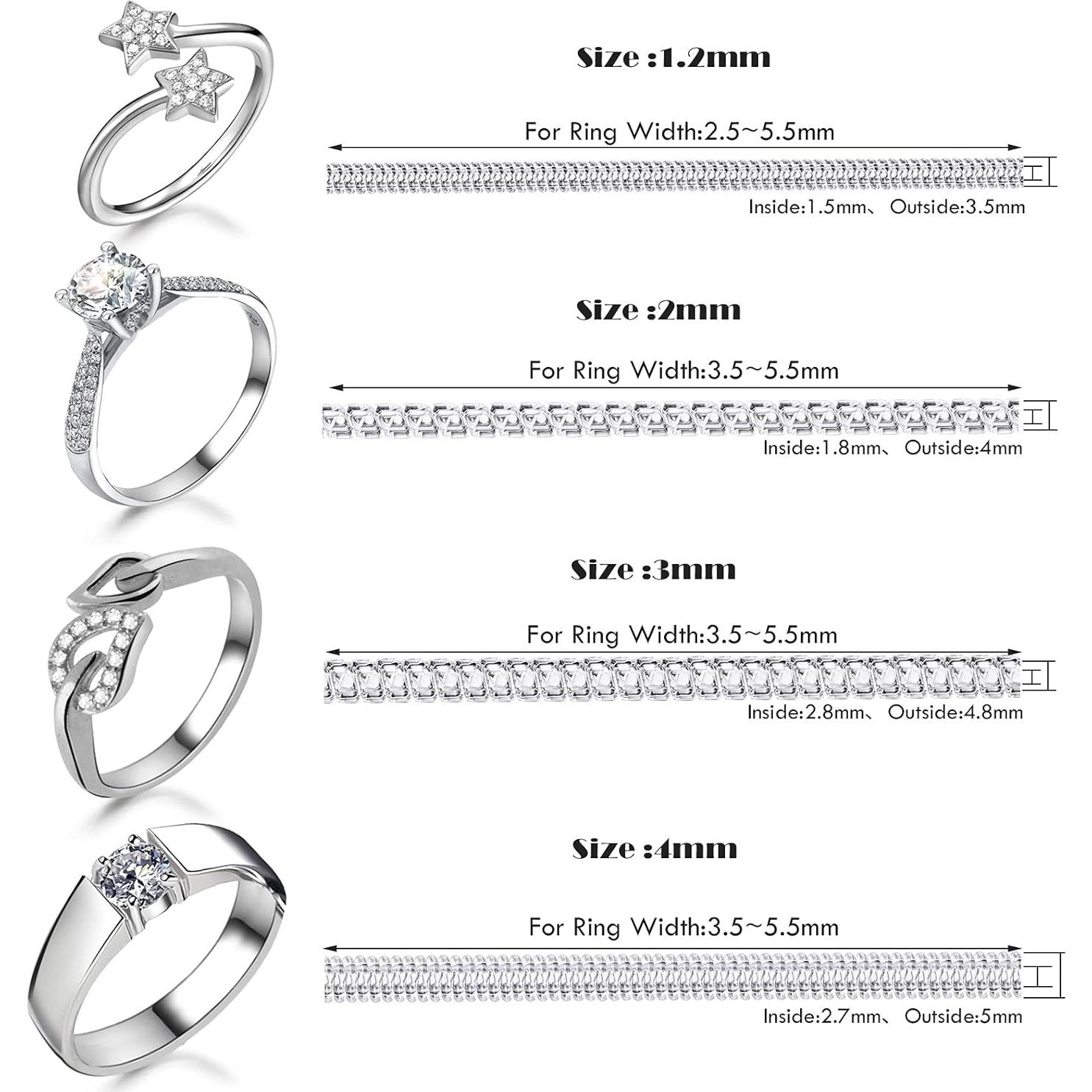 Ajustador de Tamaño de Anillo Hicarer 69 Piezas Transparente