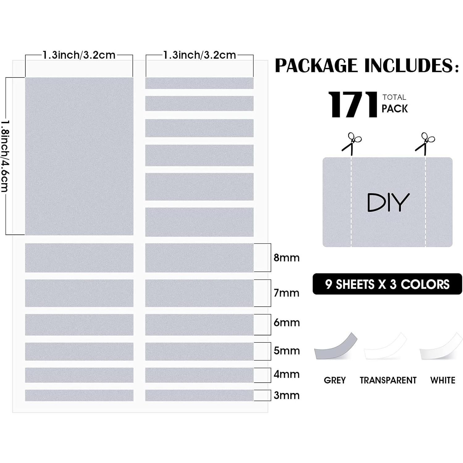Ajustador de Tamaño de Anillo Hicarer 69 Piezas Transparente