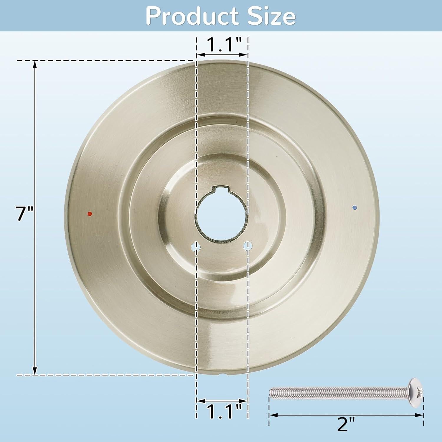 Reemplazo Escudo Moen 16090 Chateau Níquel Cepillado 17.78cm