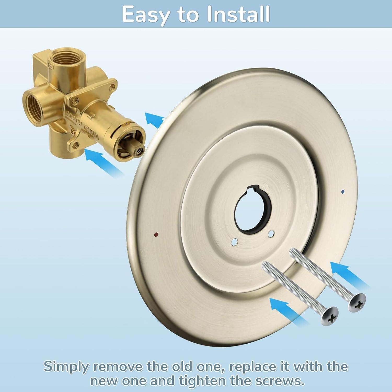 Reemplazo Escudo Moen 16090 Chateau Níquel Cepillado 17.78cm