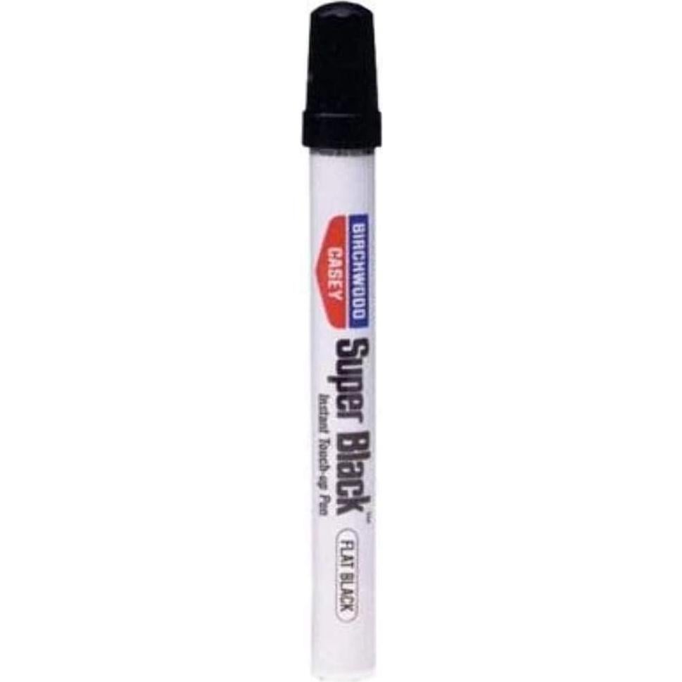 Birchwood Casey Long-Lasting Fast-Drying Super Black Touch-Up Pen for Deep Scratches and Worn Areas, FLAT BLACK, 0.33 OUNCE