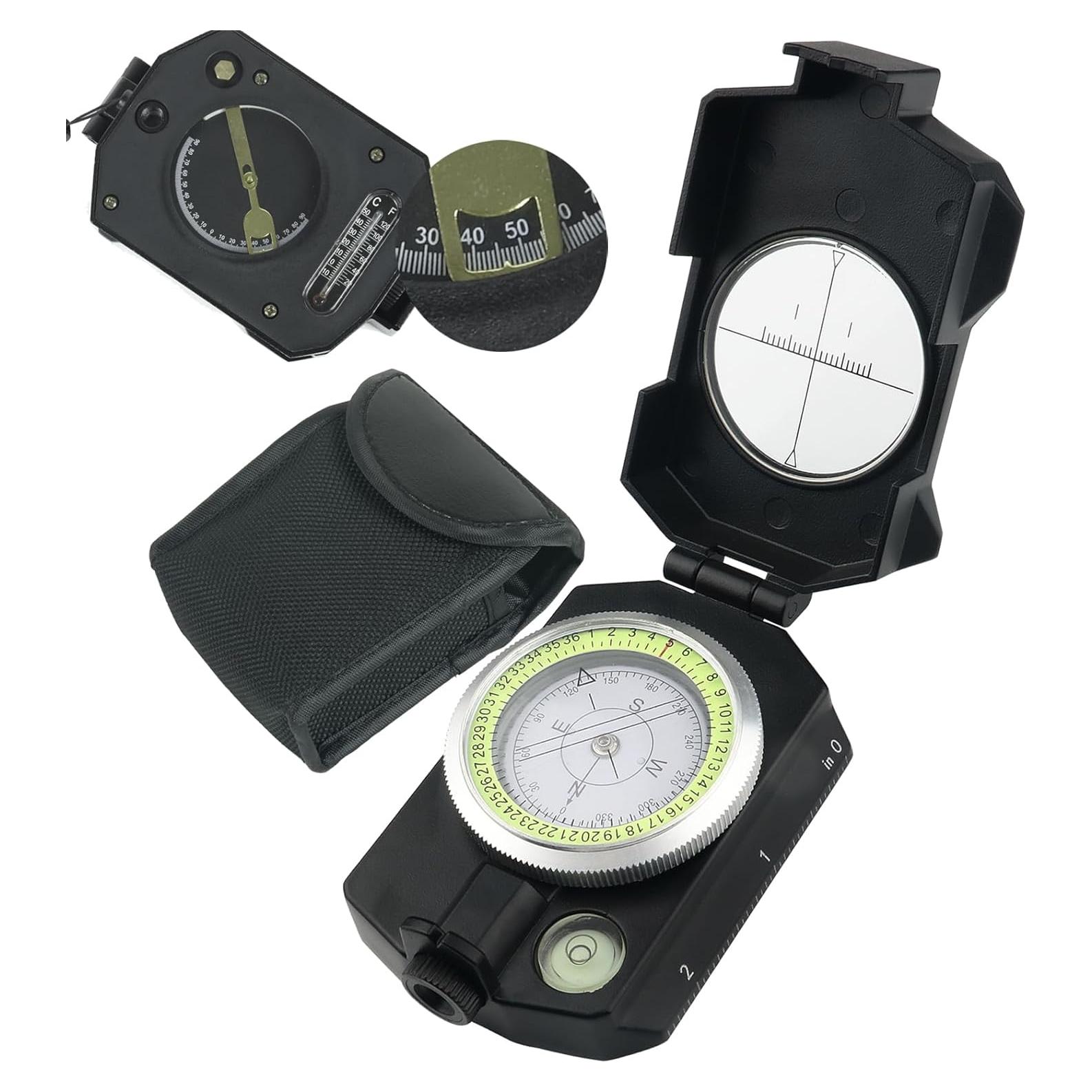 Brújula Militar JYEASTZ con Clinómetro y Lente Ajustable