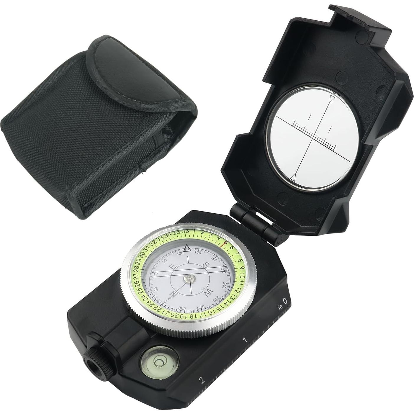 Brújula Militar JYEASTZ con Clinómetro y Lente Ajustable