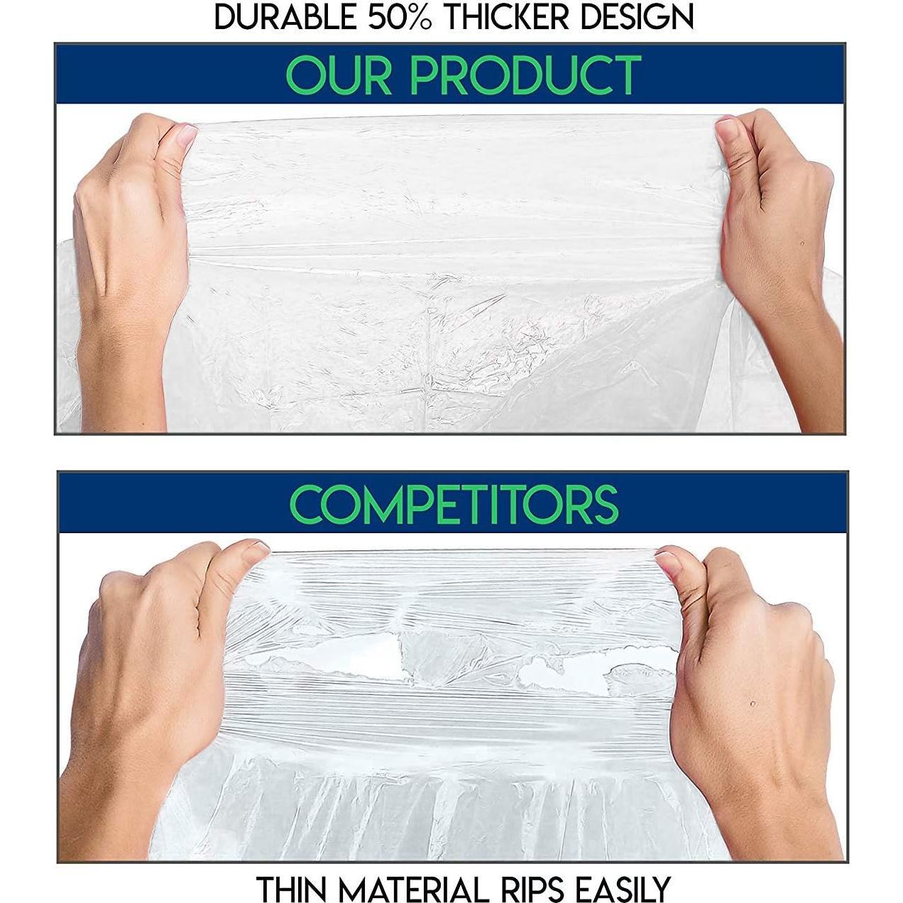 Ponchos de Lluvia Lingito 20 Paquete Transparentes para Familia