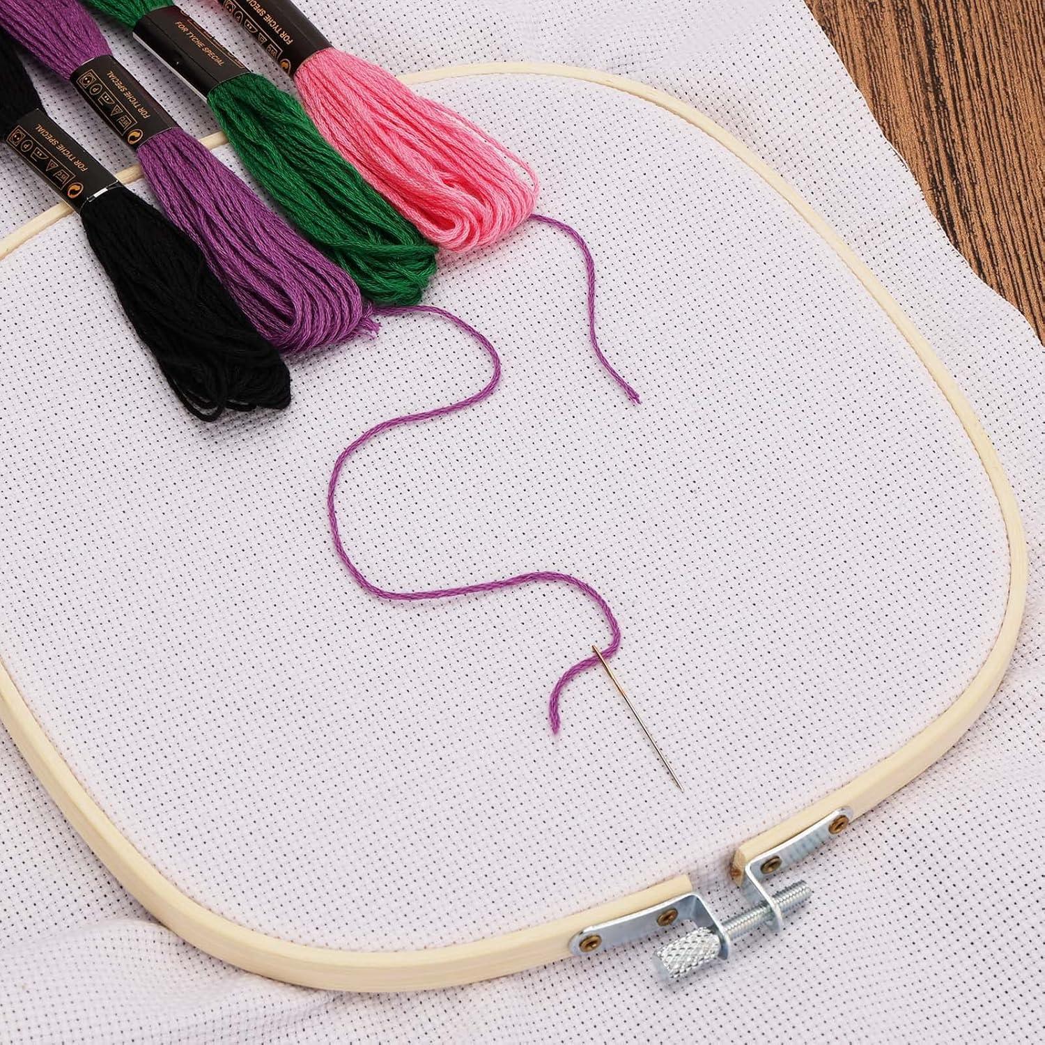 Aros de Bordado Cuadrados Caydo - 3 Piezas, 15-25 cm