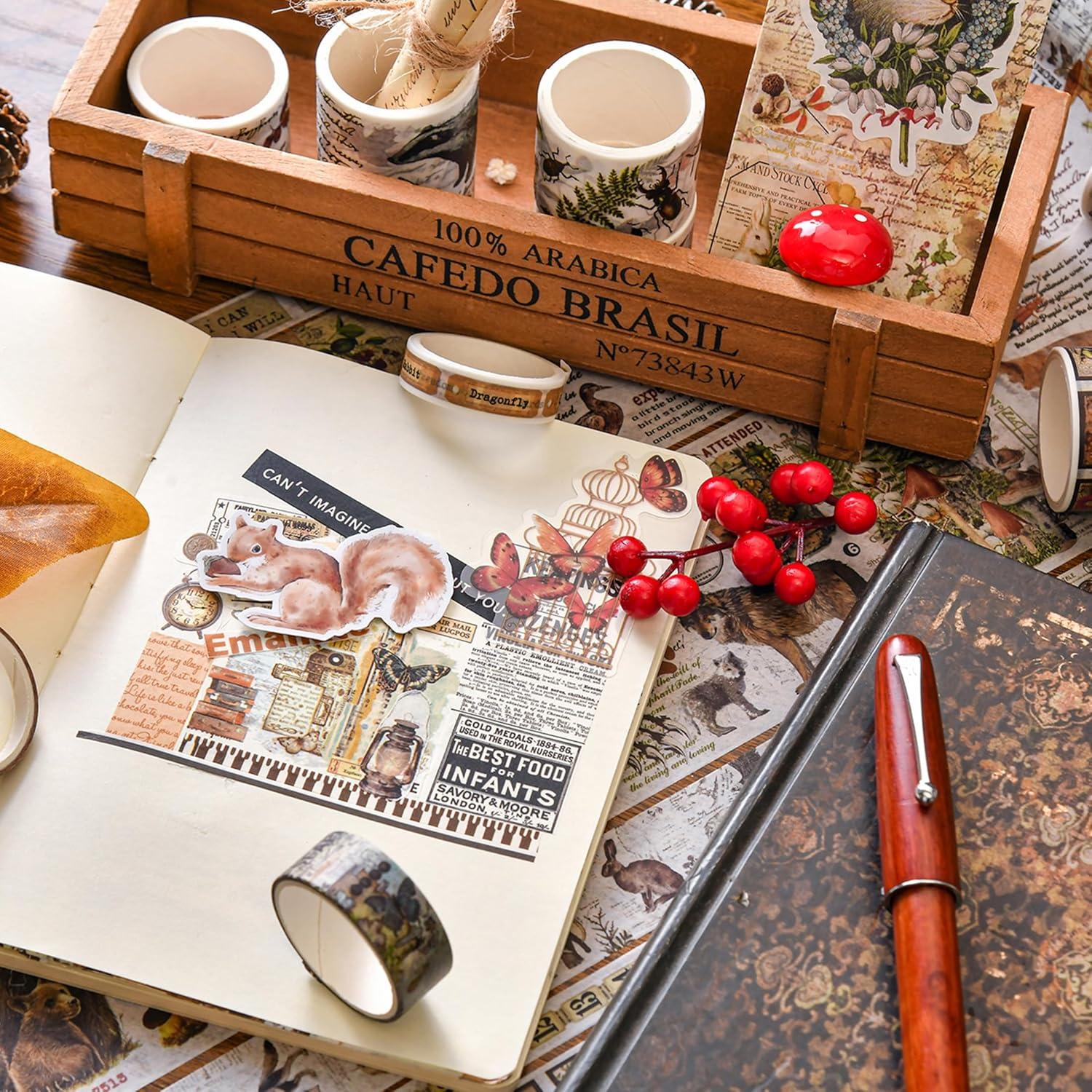 Juego de 18 Rollos de Cinta Washi Vintage Retro Songdao