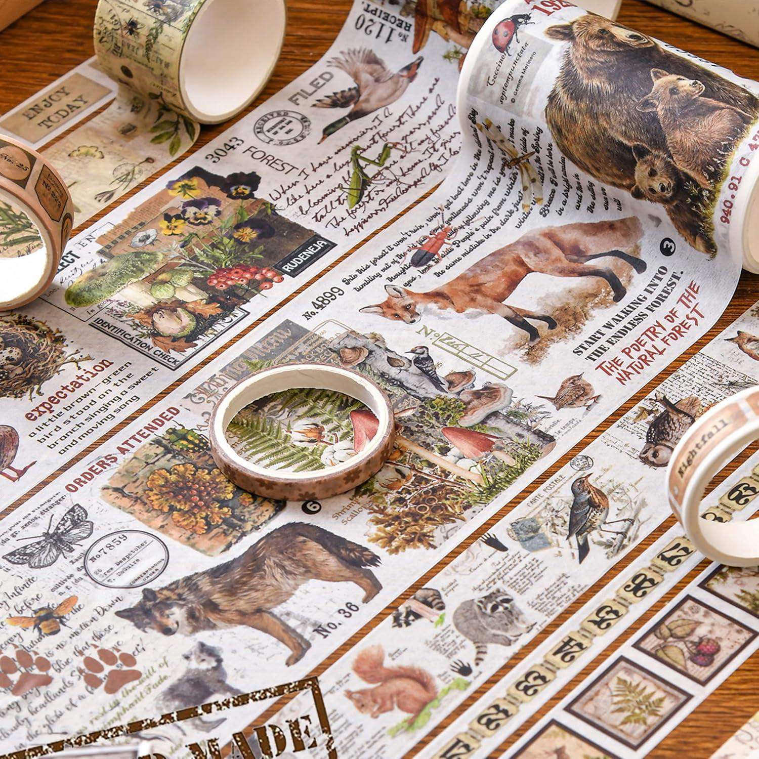 Juego de 18 Rollos de Cinta Washi Vintage Retro Songdao