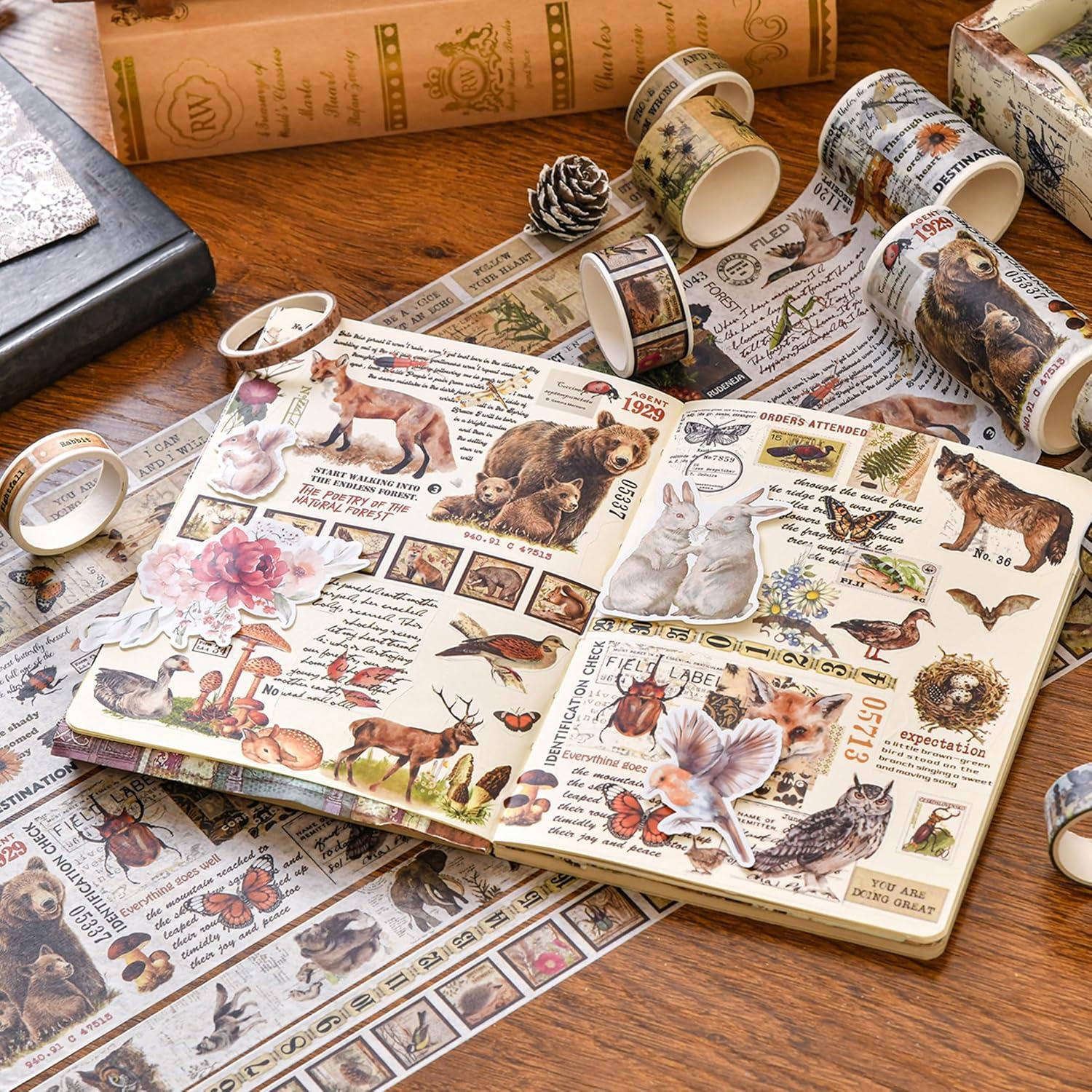 Juego de 18 Rollos de Cinta Washi Vintage Retro Songdao