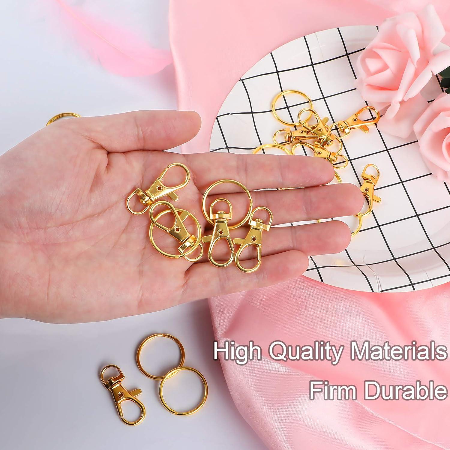 Ganchos de Resorte Dorados SANNIX 60 Piezas para Manualidades