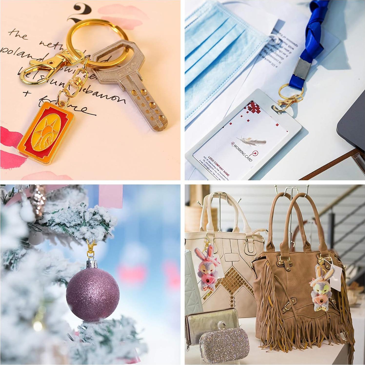 Ganchos de Resorte Dorados SANNIX 60 Piezas para Manualidades