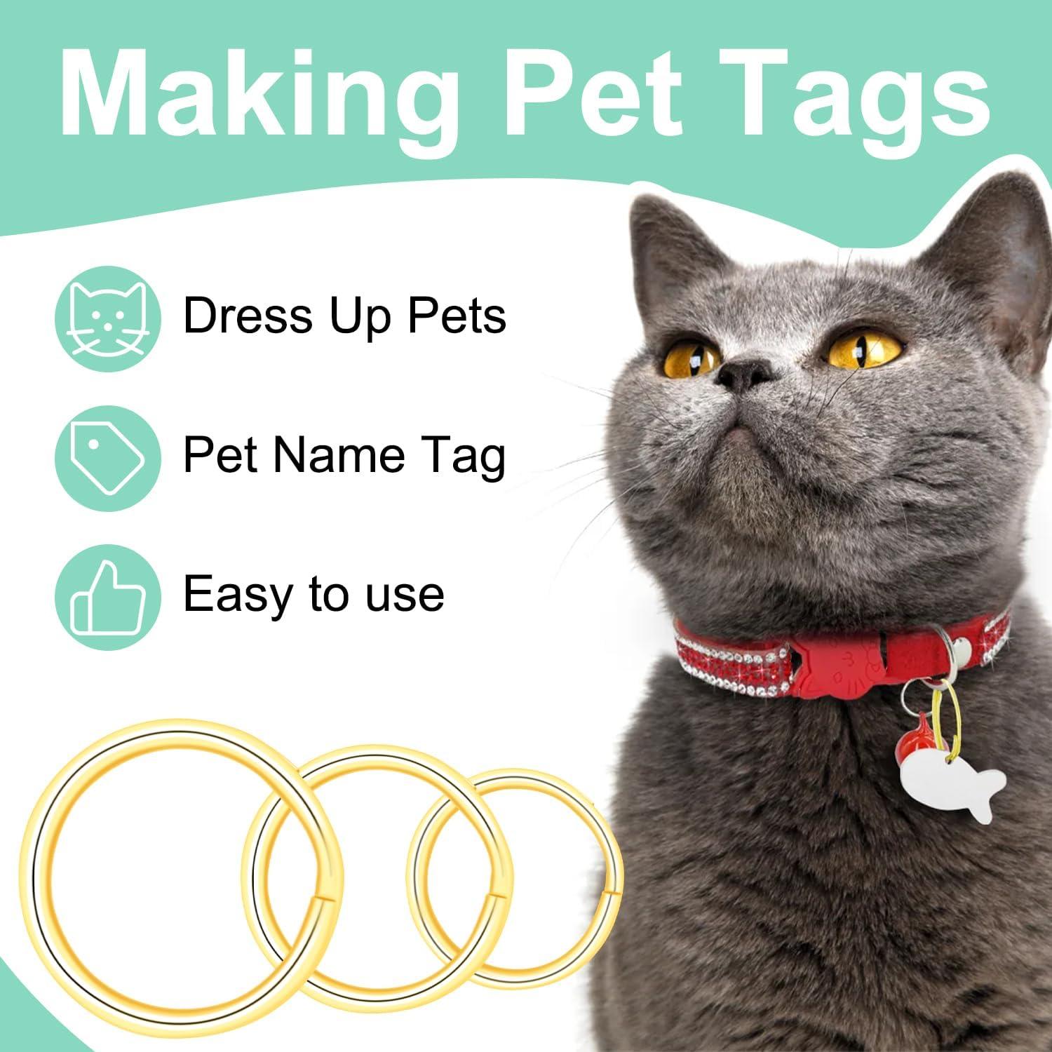 300 Anillos Clave Pequeños Dorados ManTangSun para Joyería