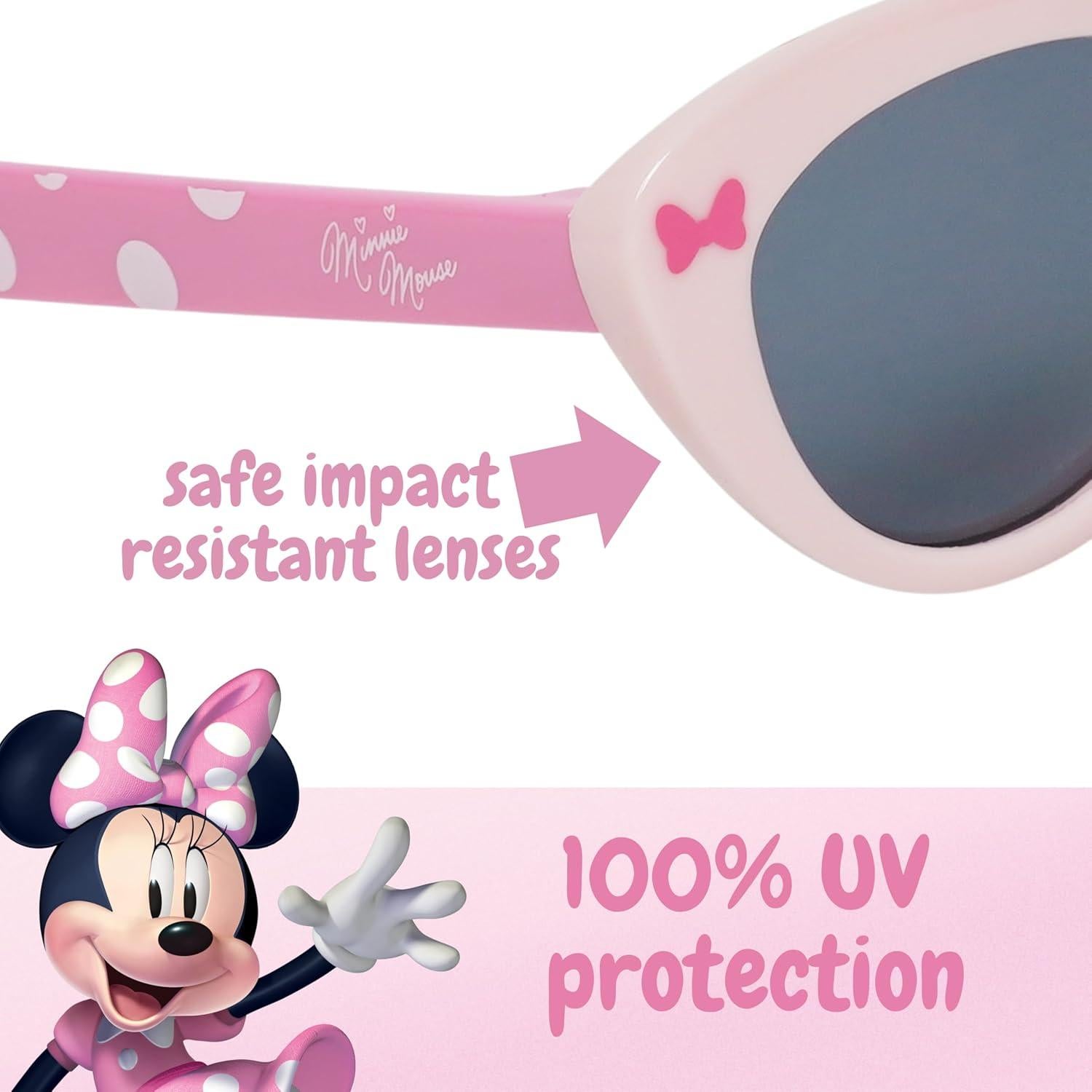 Gafas de sol Minnie Mouse para bebés UV400 con estuche