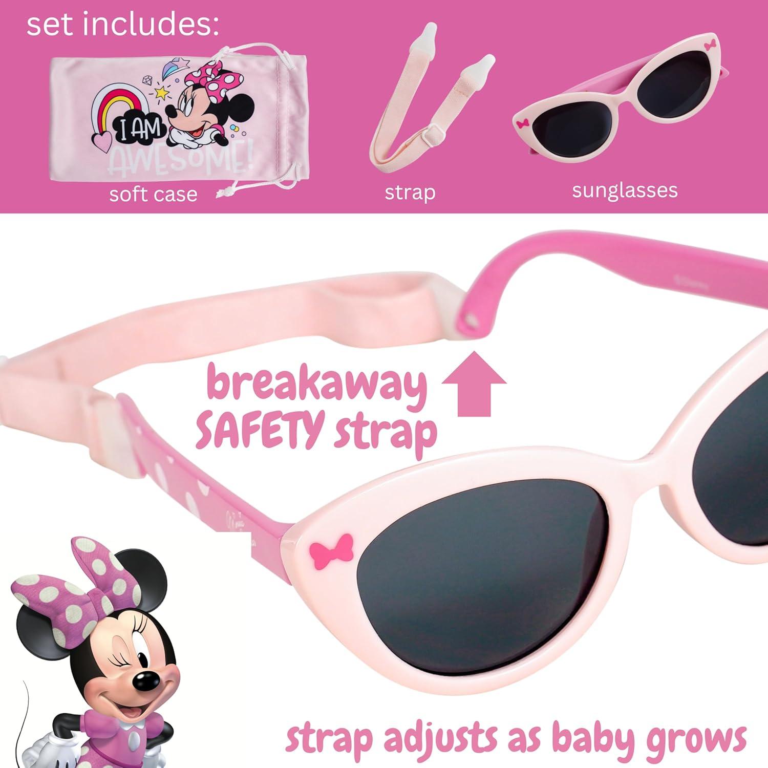 Gafas de sol Minnie Mouse para bebés UV400 con estuche