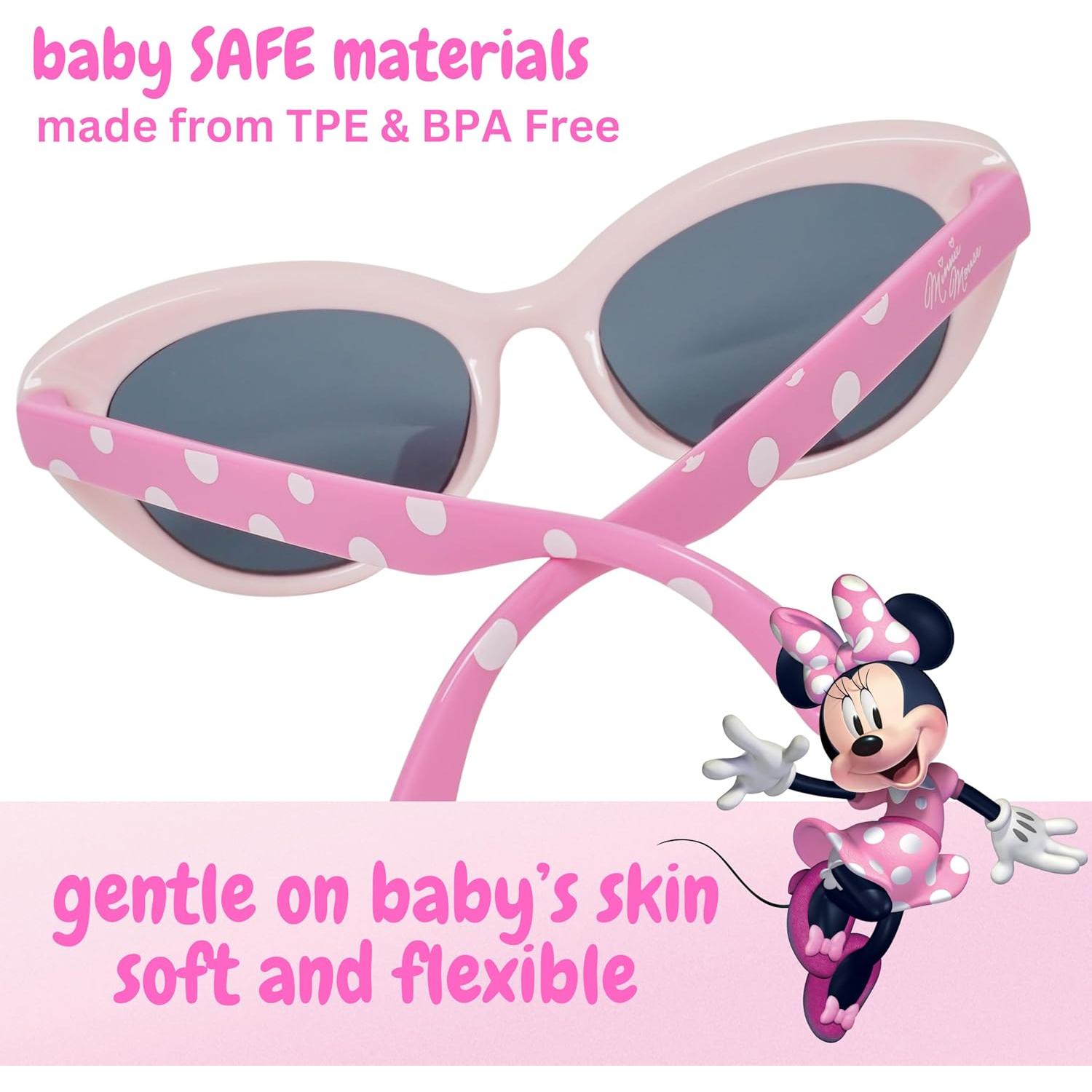 Gafas de sol Minnie Mouse para bebés UV400 con estuche