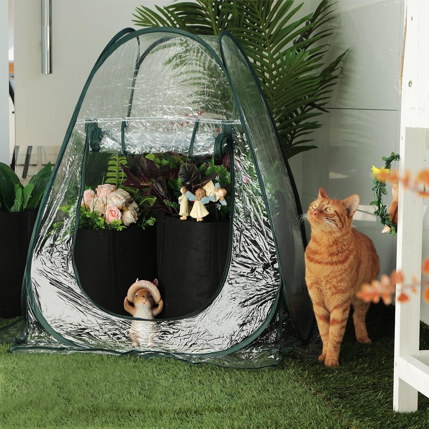 Invernadero Pop-up Gardzen 68.5x68.5x78.7 cm para Plantas
