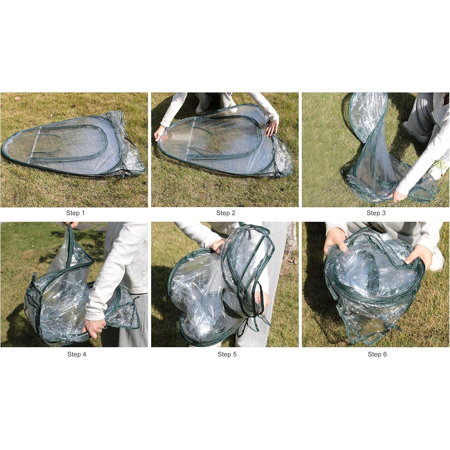 Invernadero Pop-up Gardzen 68.5x68.5x78.7 cm para Plantas