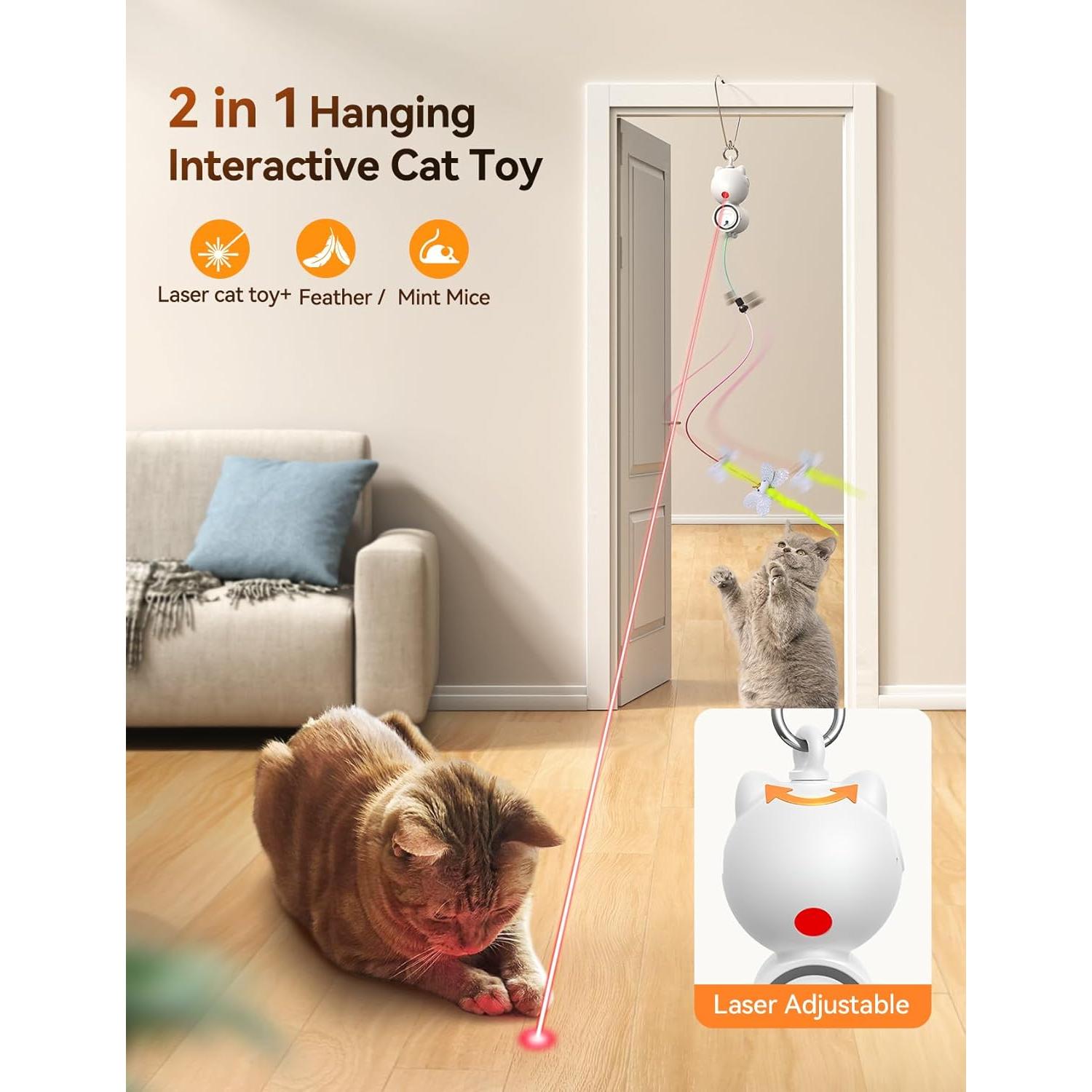 Juguete Interactivo para Gatos TANY E7 con 8 PZS Teaser