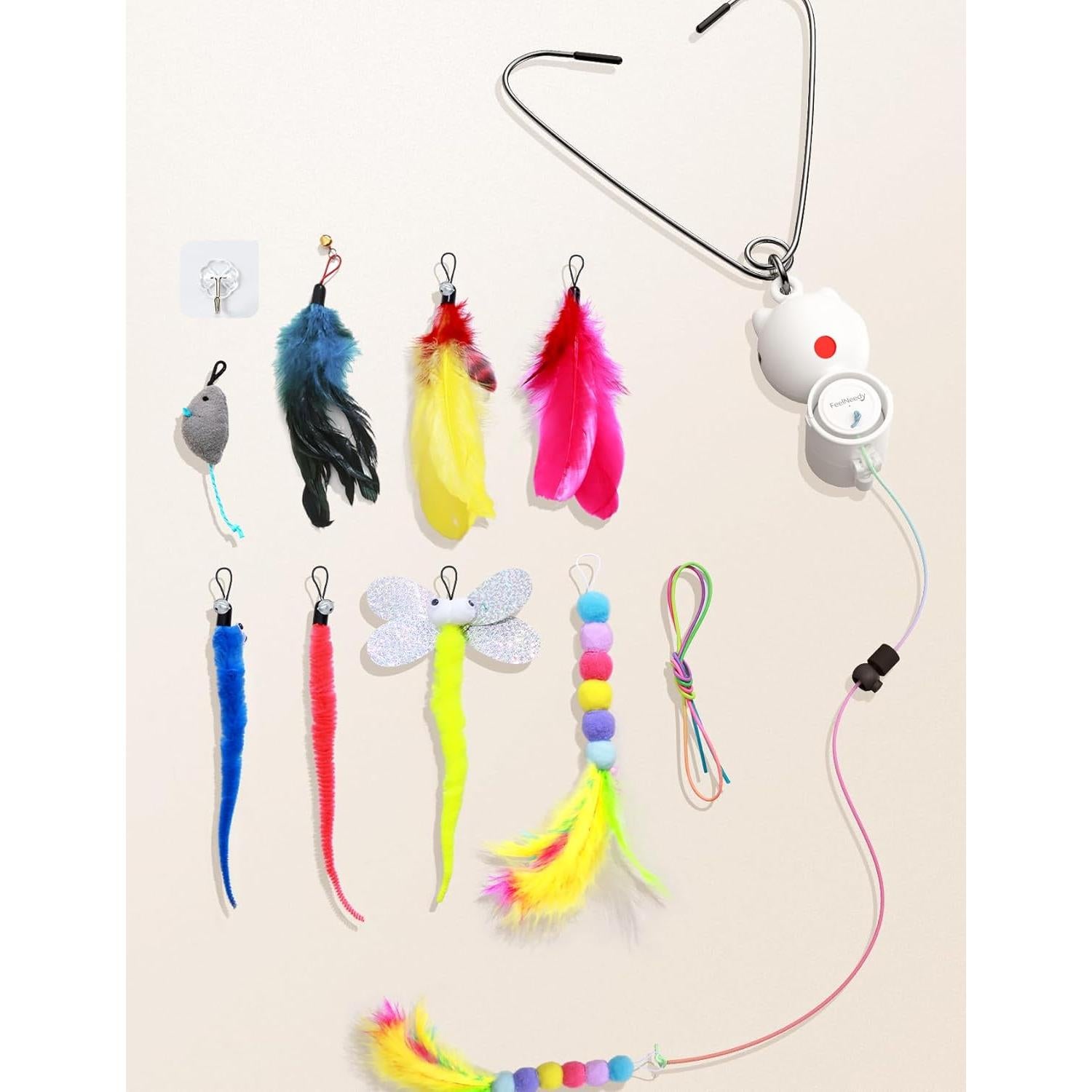 Juguete Interactivo para Gatos TANY E7 con 8 PZS Teaser