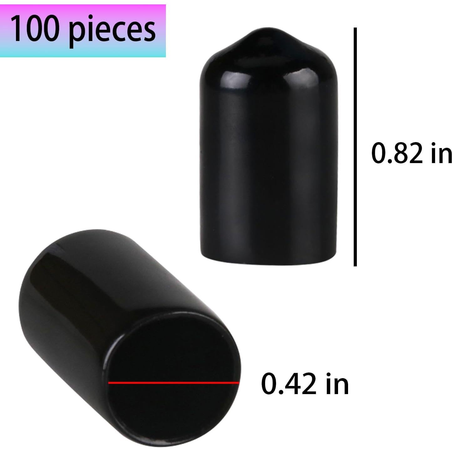 Cubiertas de Polvo para Vertedores de Licor Medido ziHenryDa - 100pcs Negro