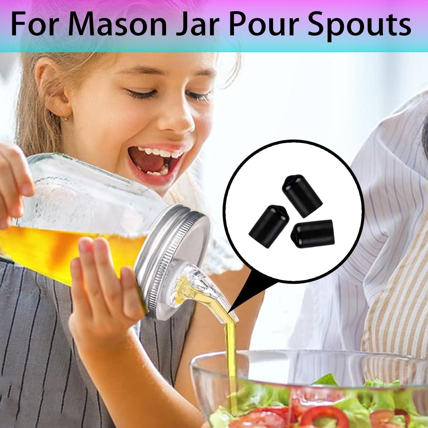 Cubiertas de Polvo para Vertedores de Licor Medido ziHenryDa - 100pcs Negro