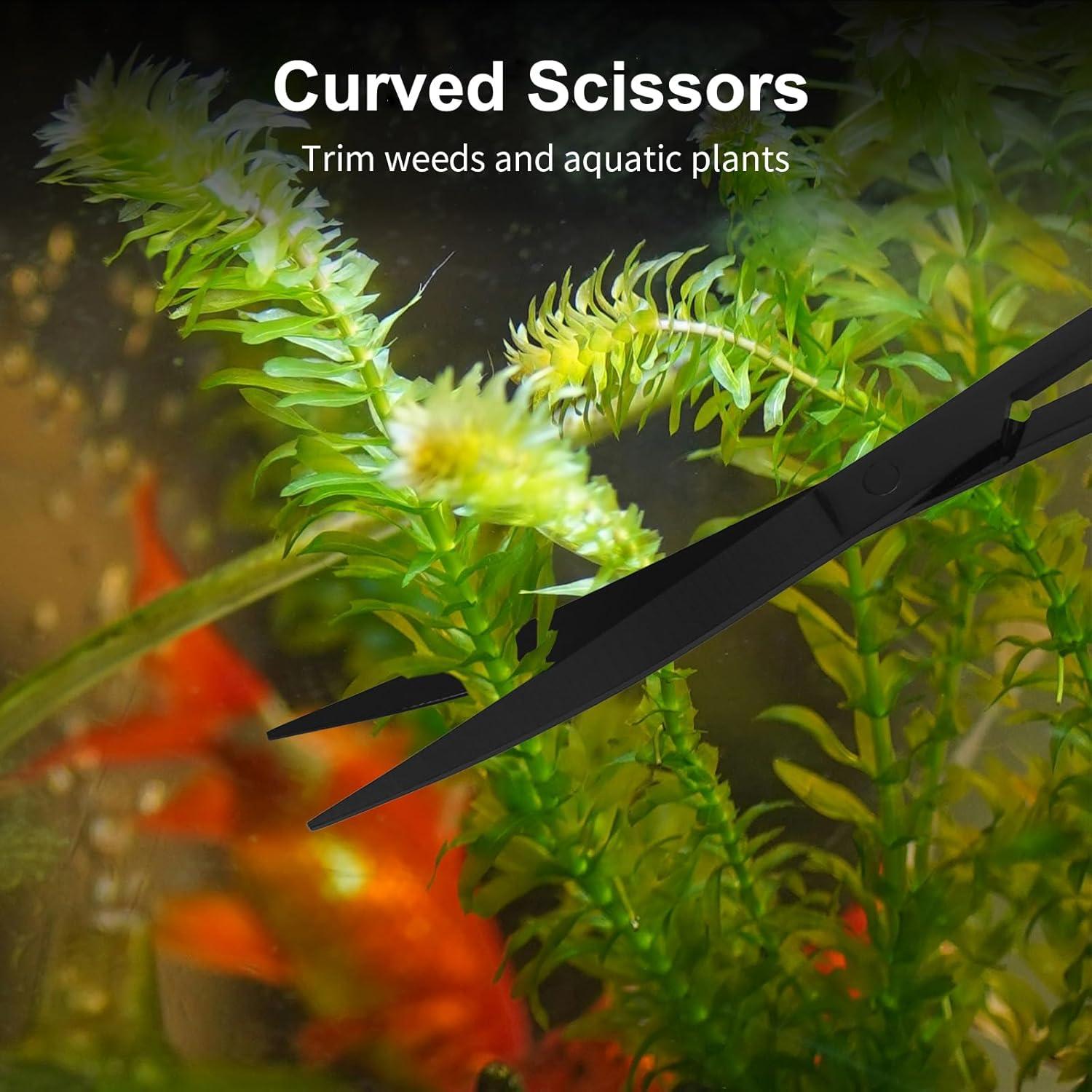 Kit de Herramientas para Acuarios Tifanso - 4 Piezas de Acero Inoxidable