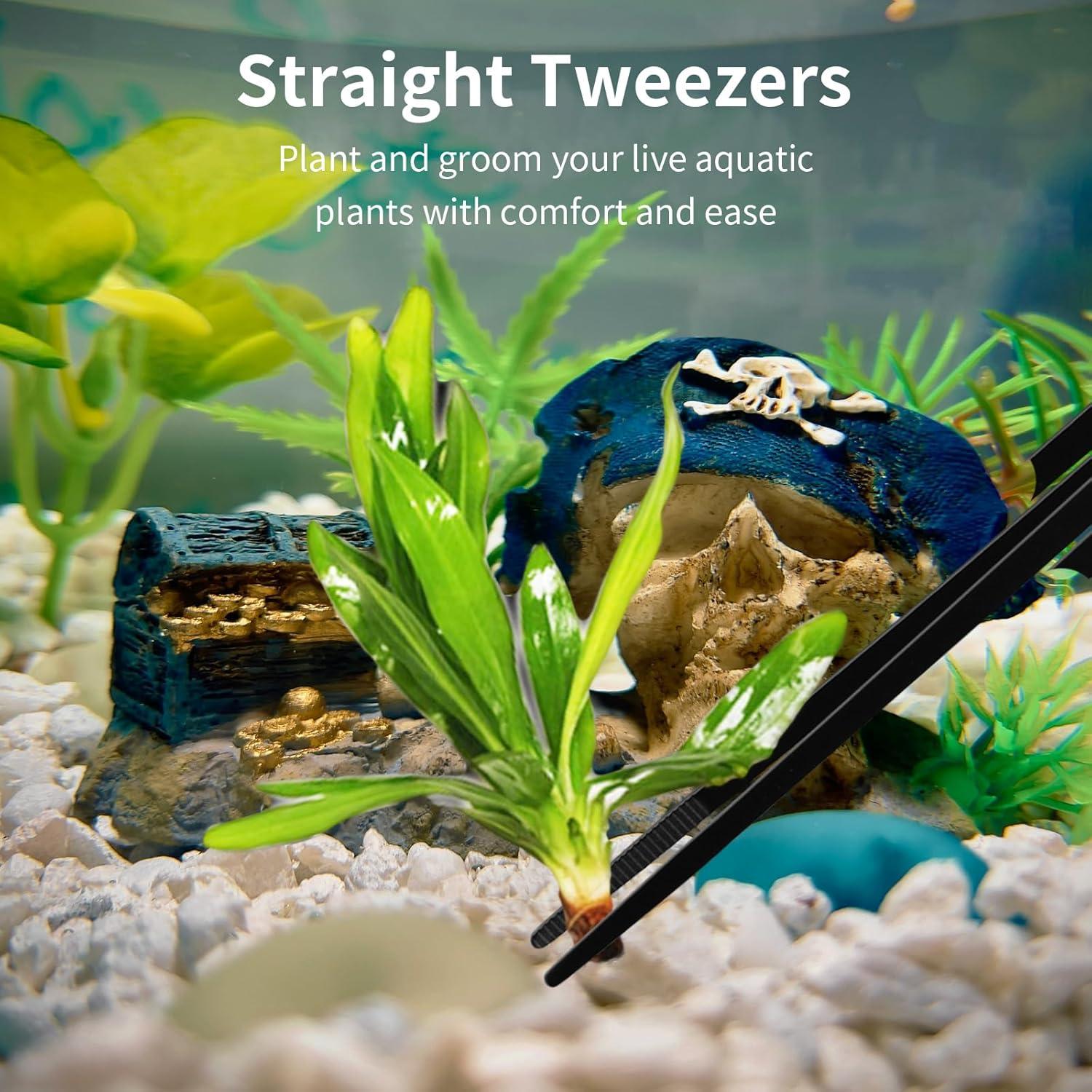 Kit de Herramientas para Acuarios Tifanso - 4 Piezas de Acero Inoxidable