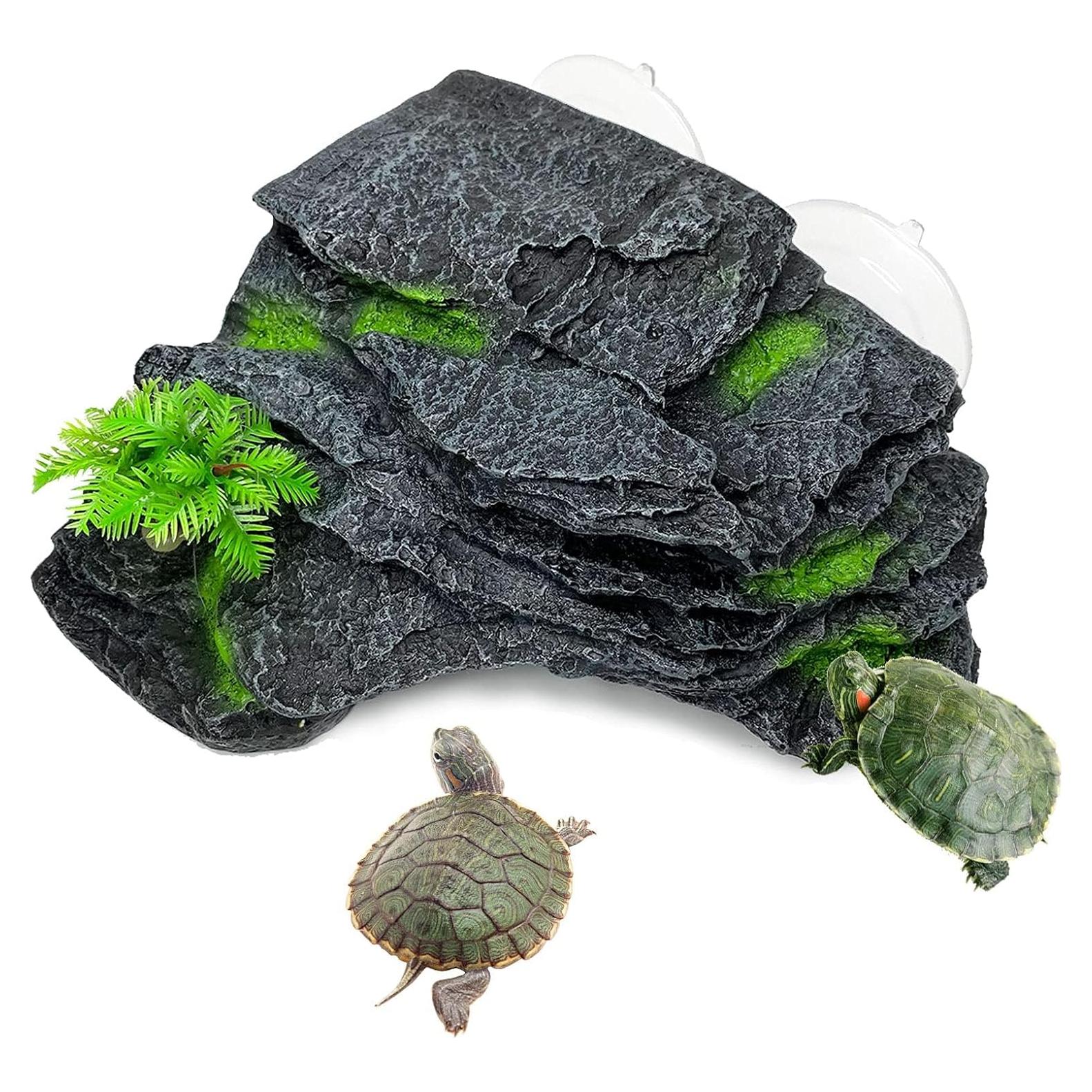 Plataforma de Sol para Tortugas Kathson con Ventosas 18x16cm