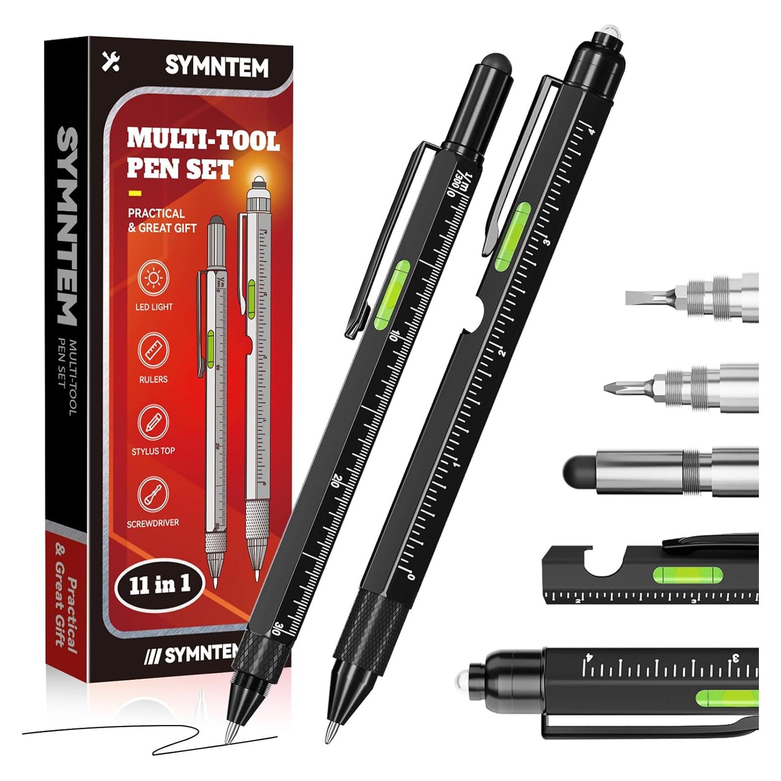 Bolígrafo Multitool 11 en 1 SYMNTEM con Luz LED