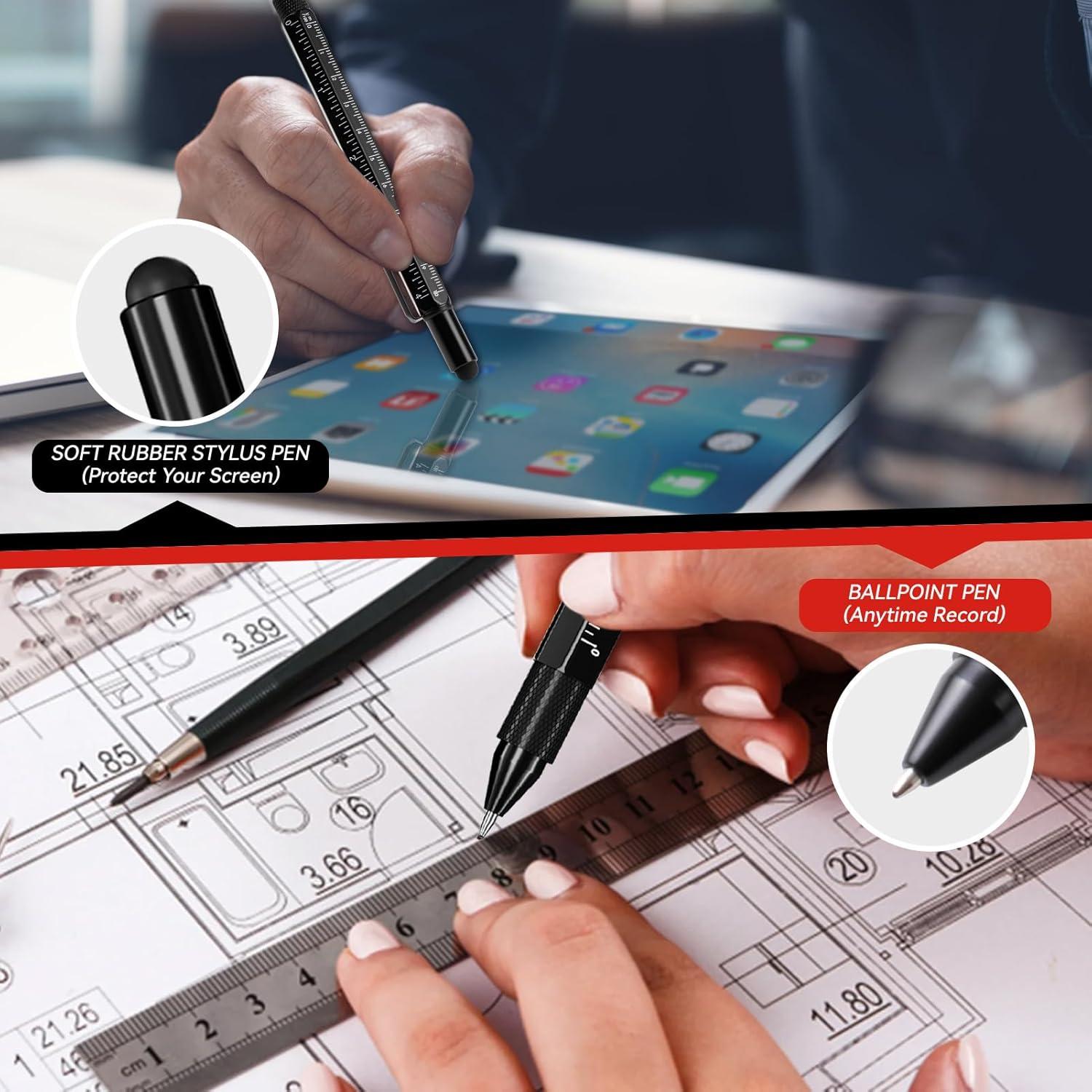 Bolígrafo Multitool 11 en 1 SYMNTEM con Luz LED