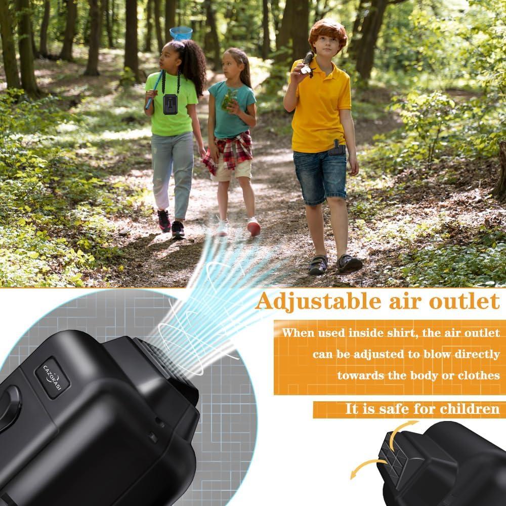 Ventilador Personal Recargable CAZOKASI 8000mAh 32h USB