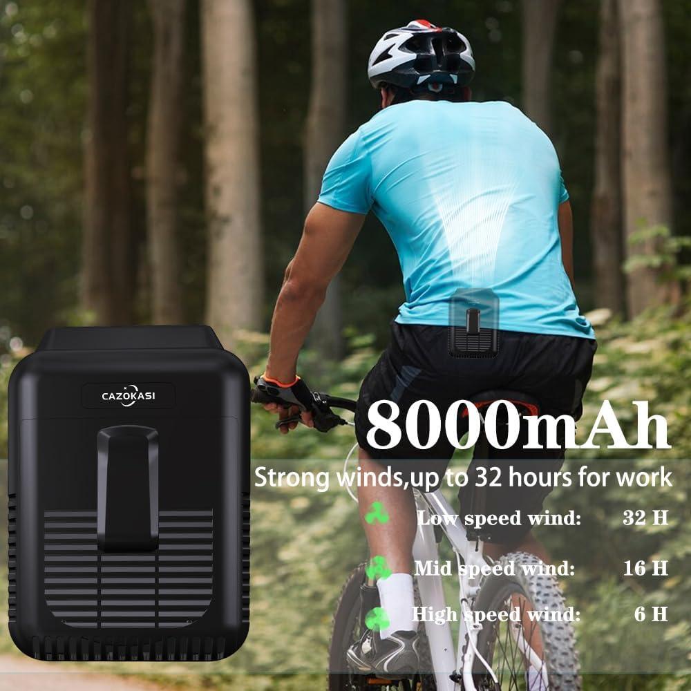 Ventilador Personal Recargable CAZOKASI 8000mAh 32h USB