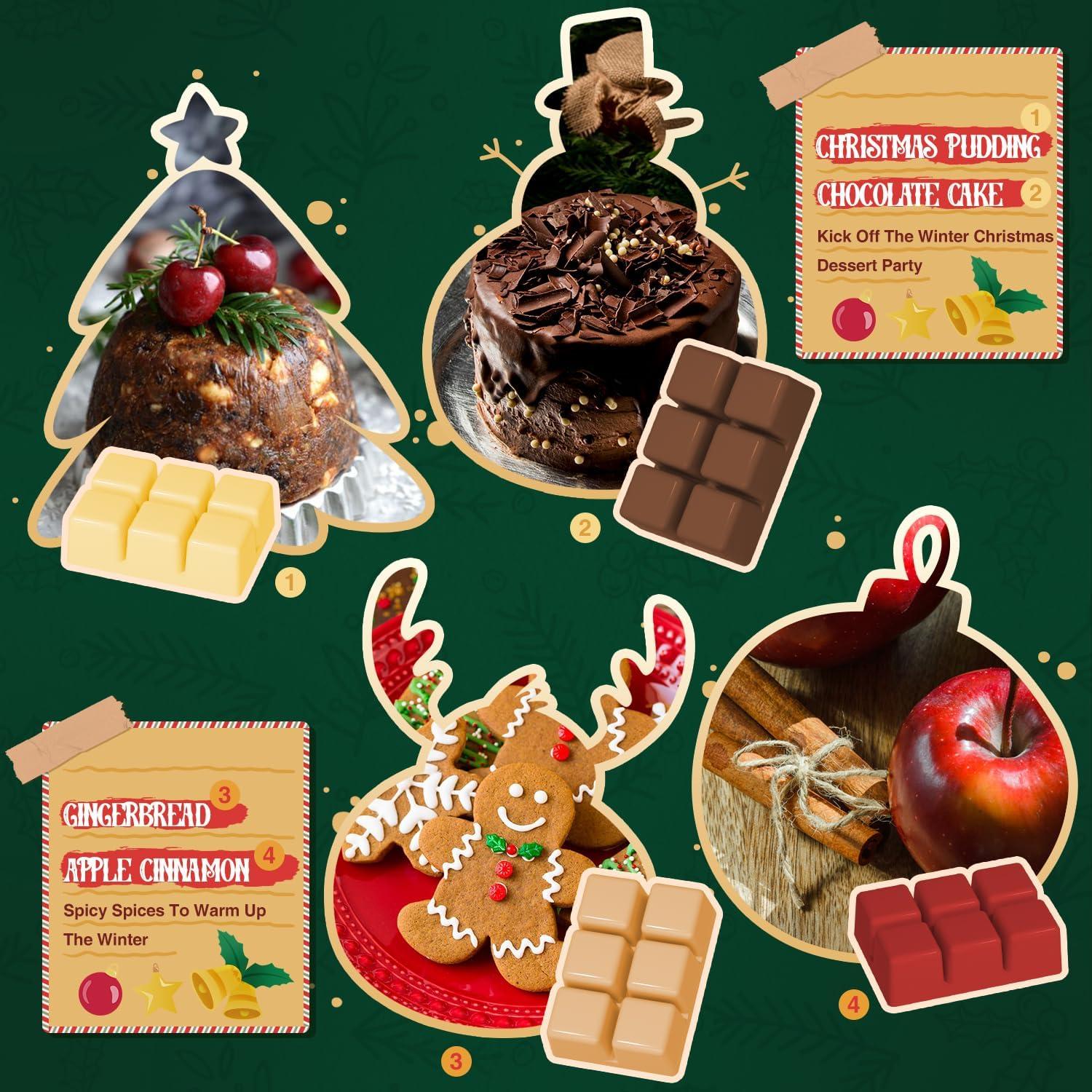 Set de Ceras Aromáticas de Navidad Salubrito - 8 Fragancias