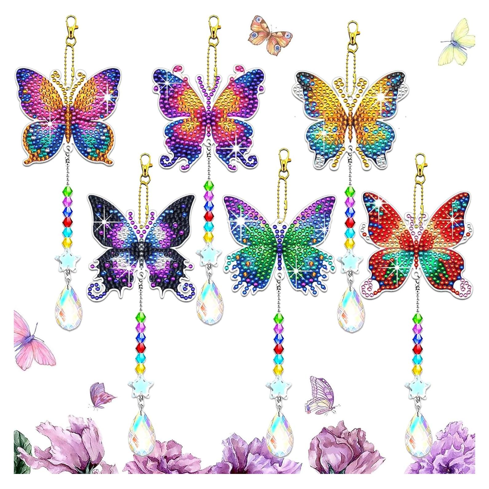 Kits de Arte de Diamante JeCuiK 6 Pcs Mariposa DIY Decoración