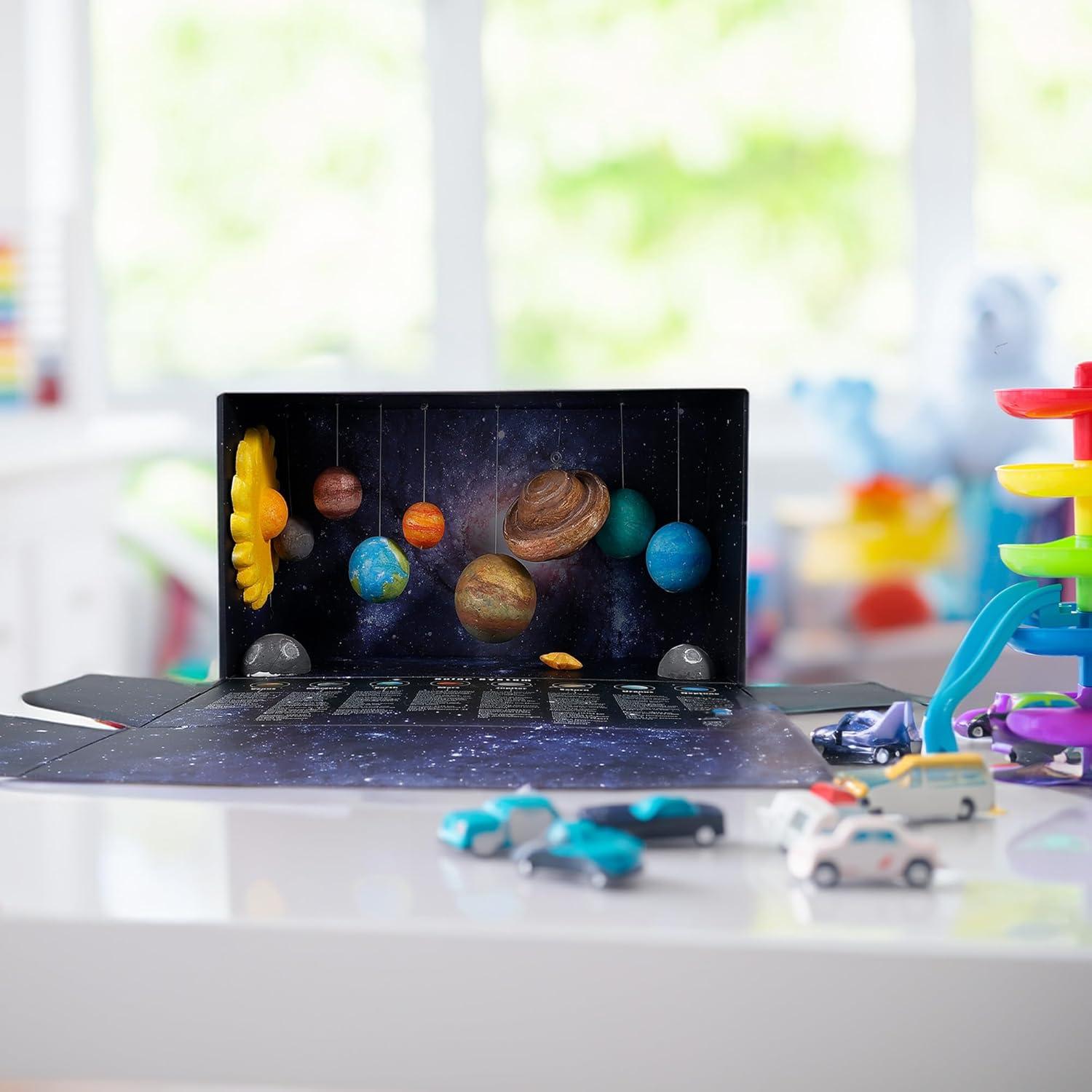 Kit de Modelo 3D del Sistema Solar Pllieay con Caja de Exhibición